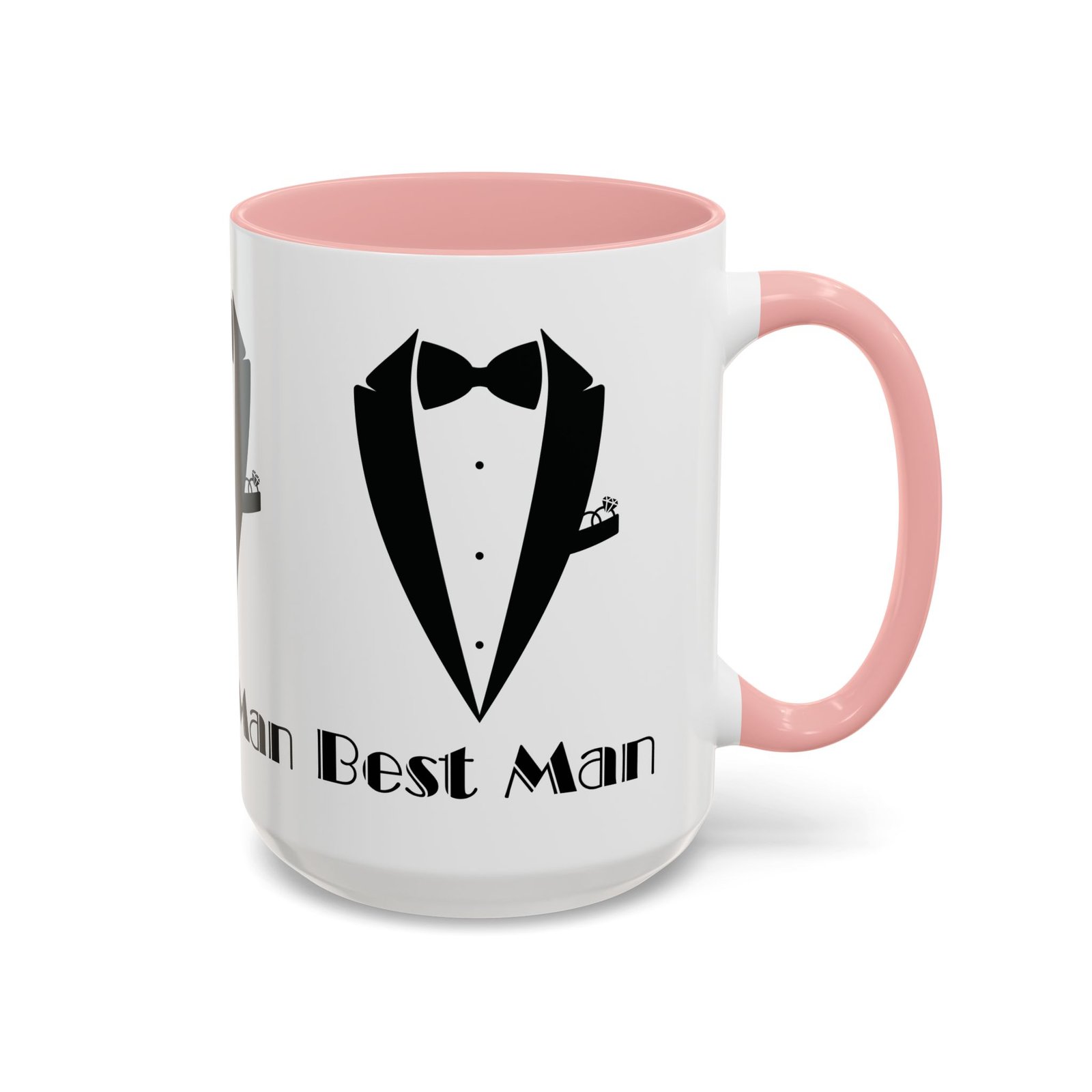 Best Man Accent Coffee Mug 11/15 oz, Groom’s Gift, Wedding Party Favor, Unique Best Man Gift, Black and White Coffee Cup - Image 26