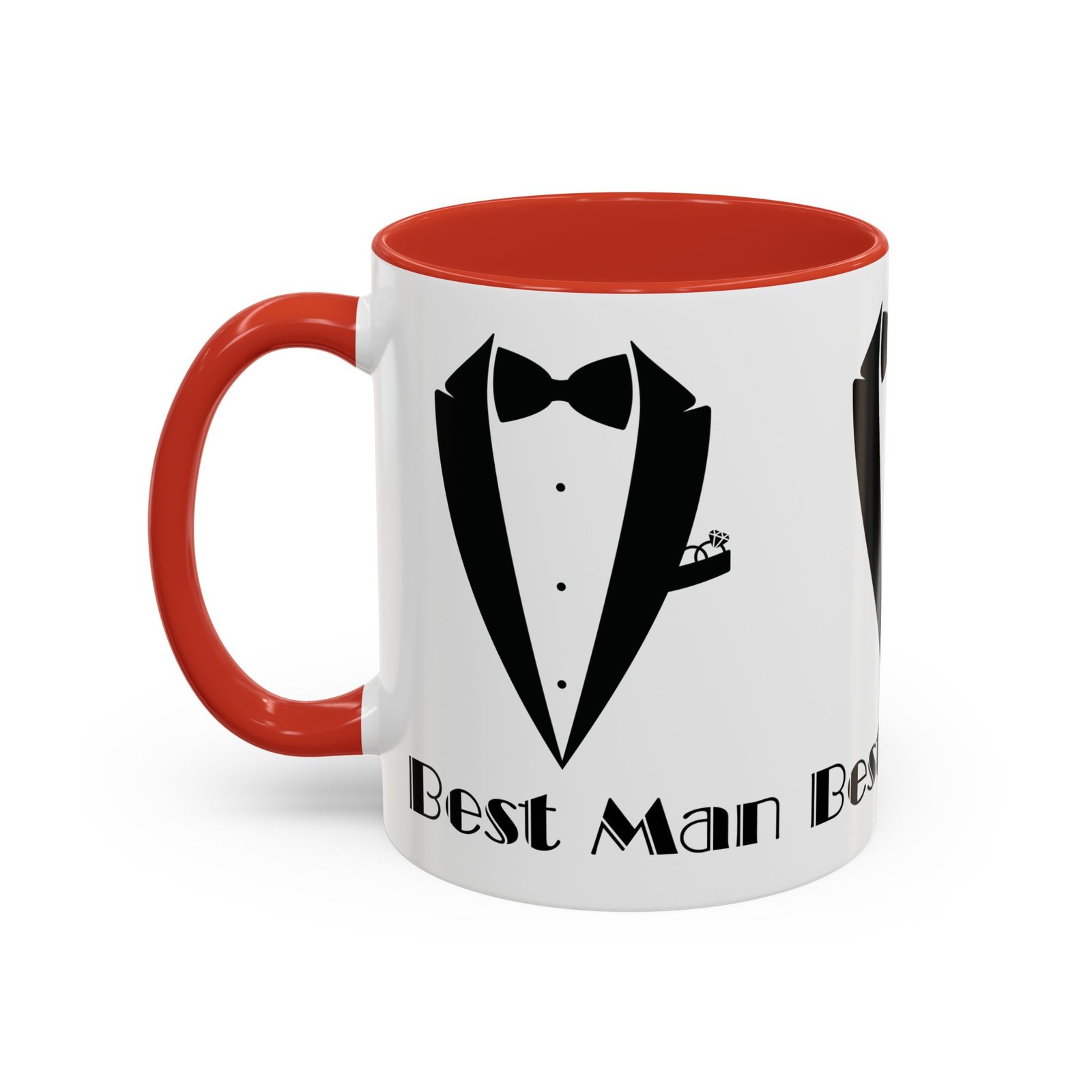 Best Man Accent Coffee Mug 11/15 oz, Groom’s Gift, Wedding Party Favor, Unique Best Man Gift, Black and White Coffee Cup - Image 15