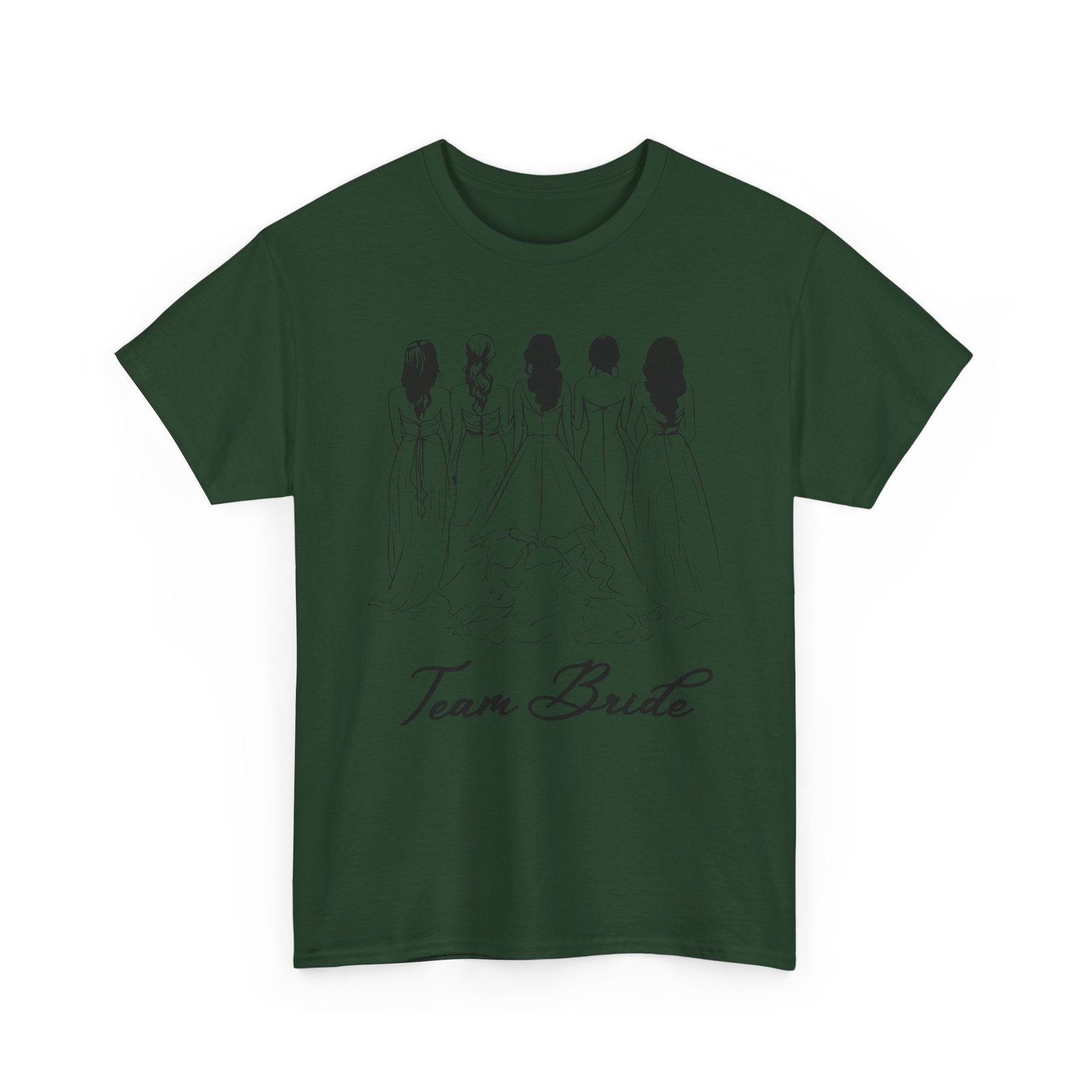 Team Bride Unisex Heavy Cotton Tee - Perfect for Weddings, Bridal Showers, Engagements, Bachelorette Parties, Group Celebrations - Image 35