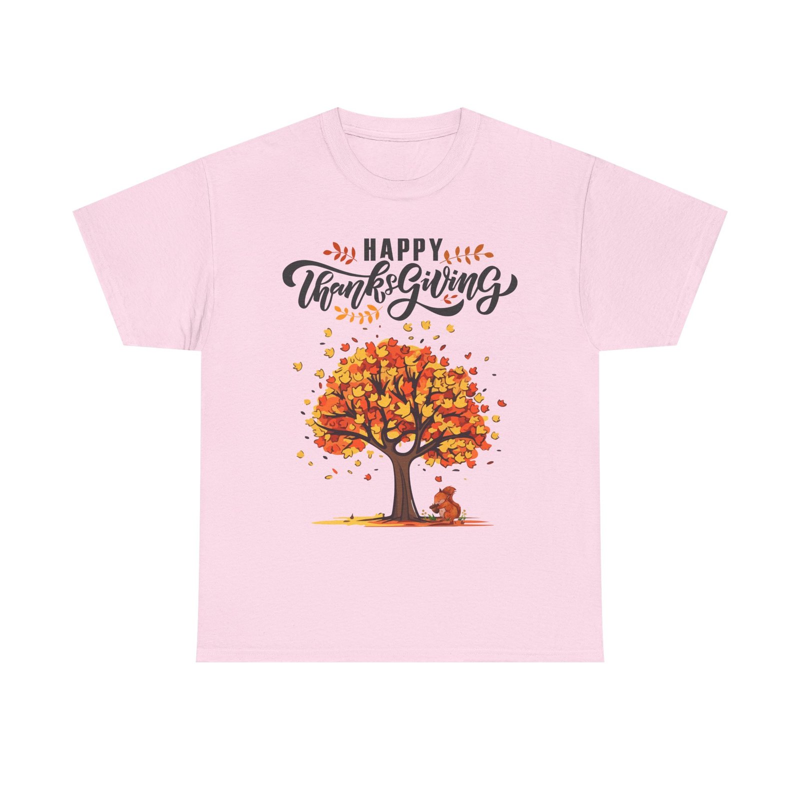 Matching C-Happy Thanksgiving Tree Unisex Tee, Autumn Shirt, Holiday Apparel, Fall Fashion, Seasonal Gift - Image 57