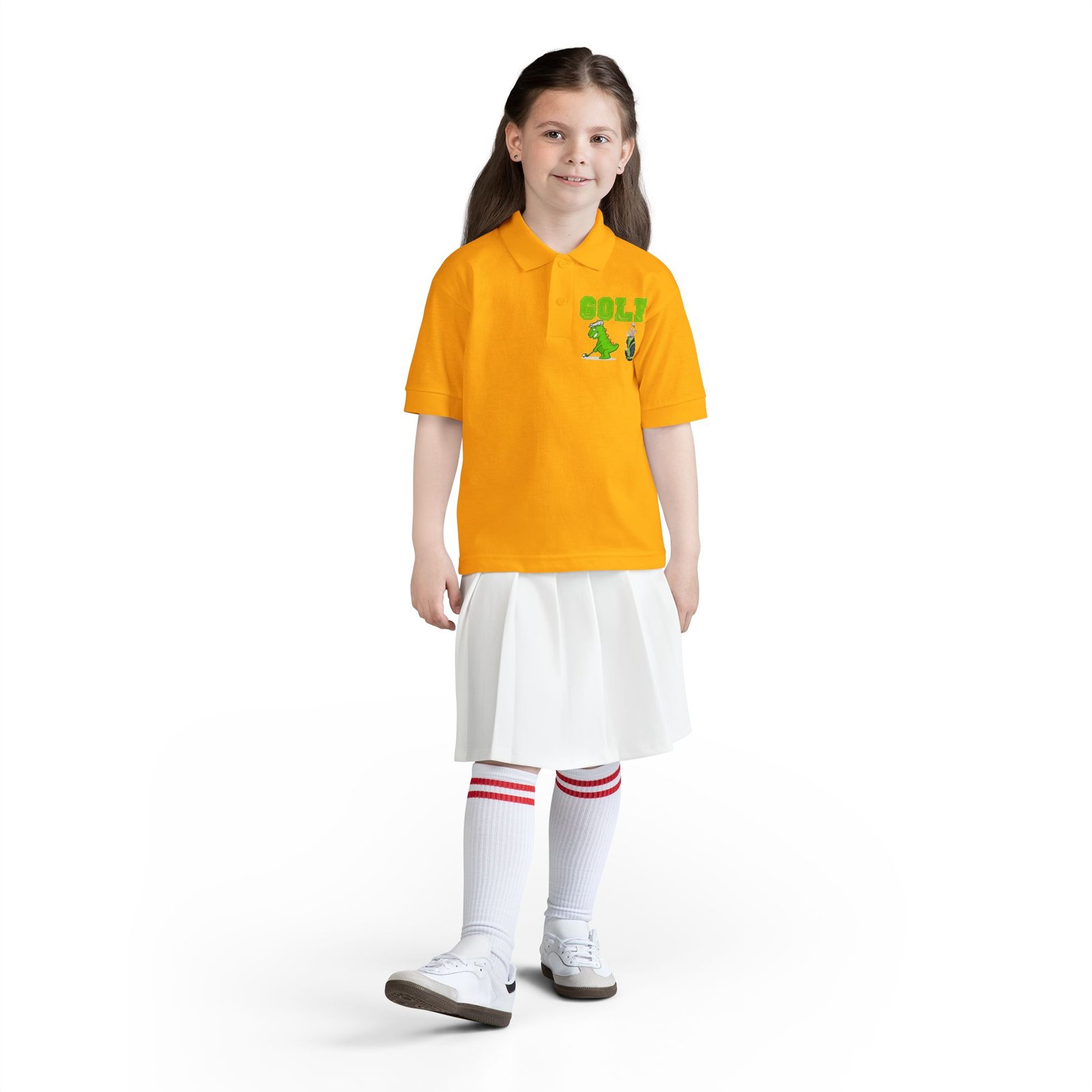 Kids' Golf Polo with Dinosaur Design - Image 26