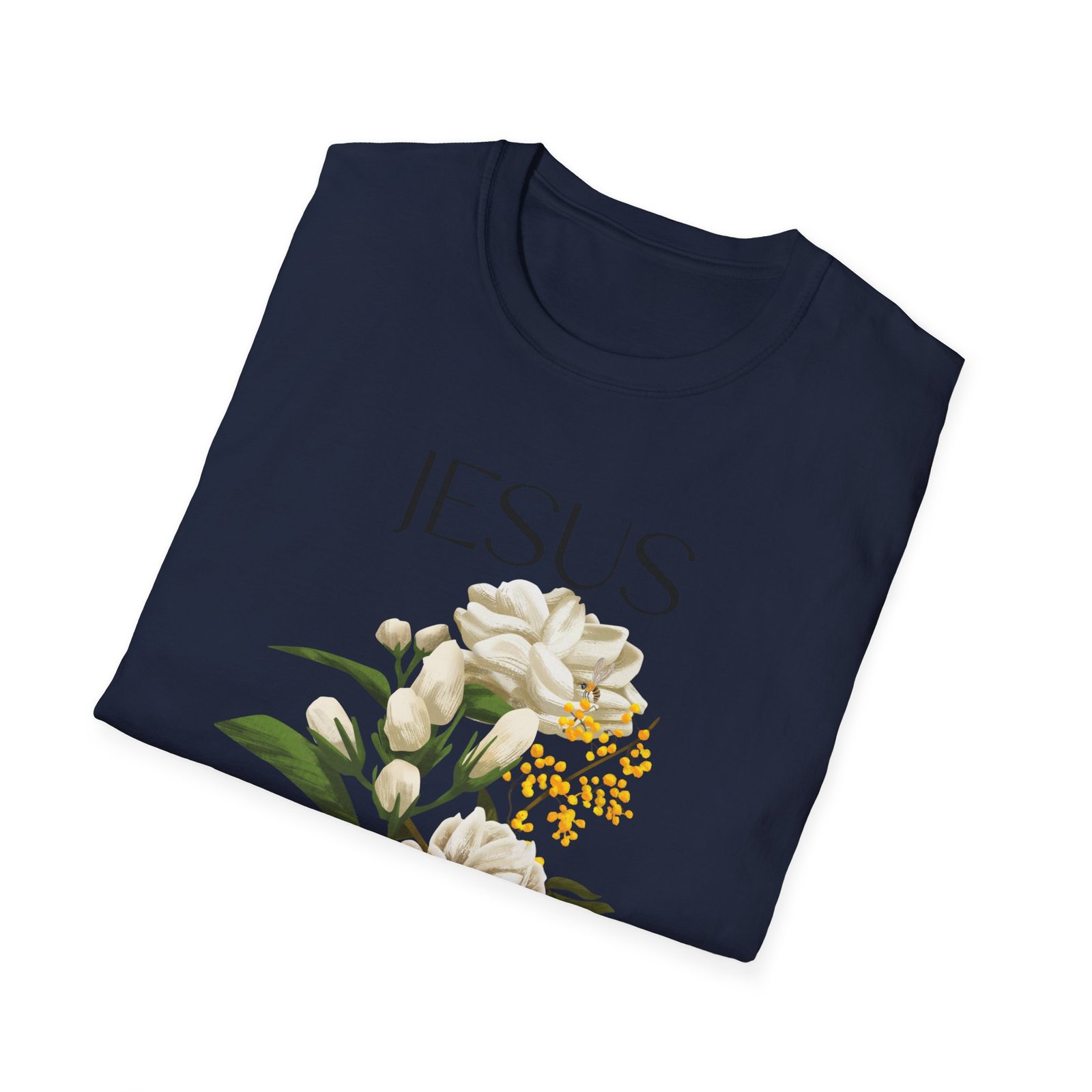 Jesus Floral Faith T-Shirt- Christian Graphic Tee, Inspirational Gift, Religious Apparel, Casualwear, Unisex - Image 28