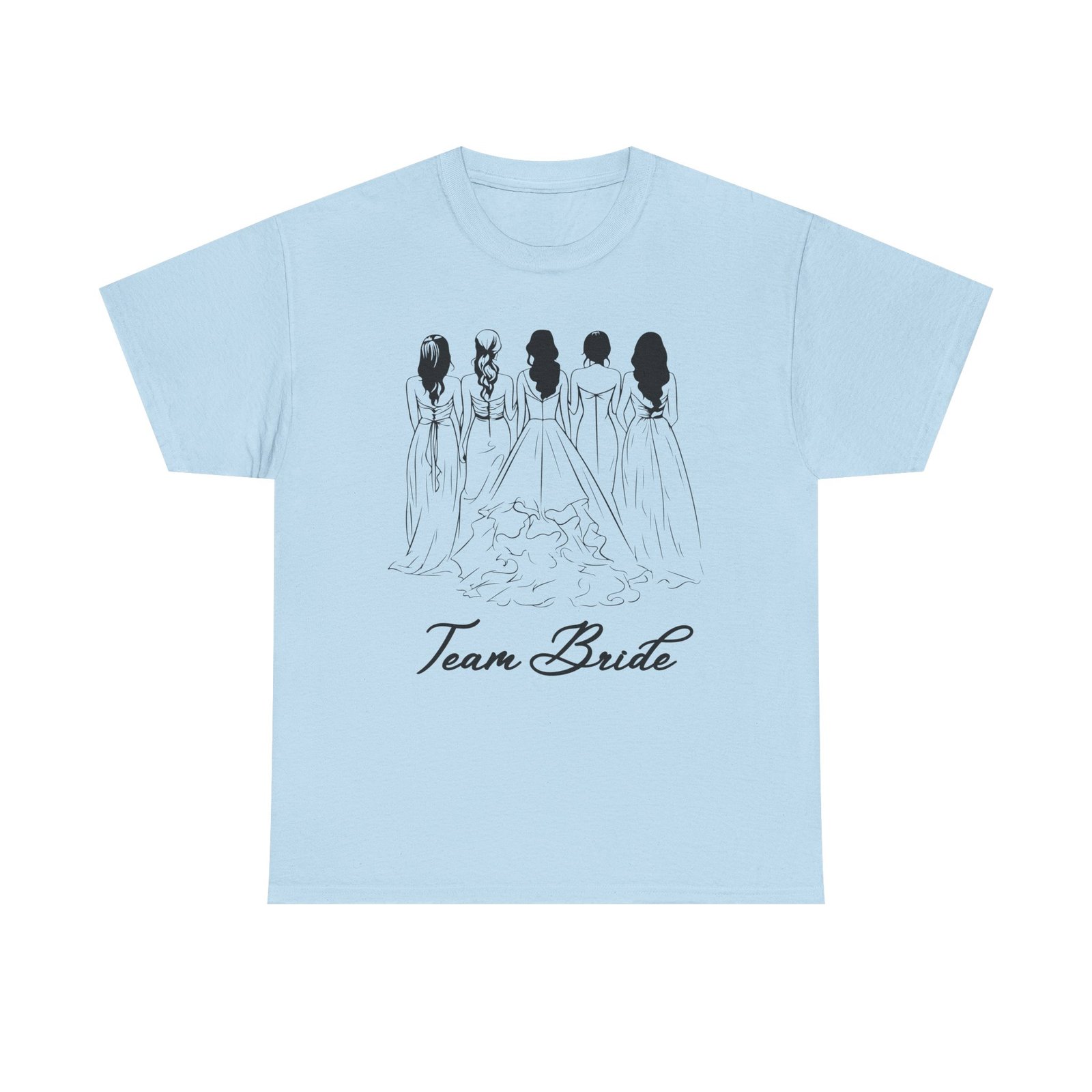Team Bride Unisex Heavy Cotton Tee - Perfect for Weddings, Bridal Showers, Engagements, Bachelorette Parties, Group Celebrations - Image 37