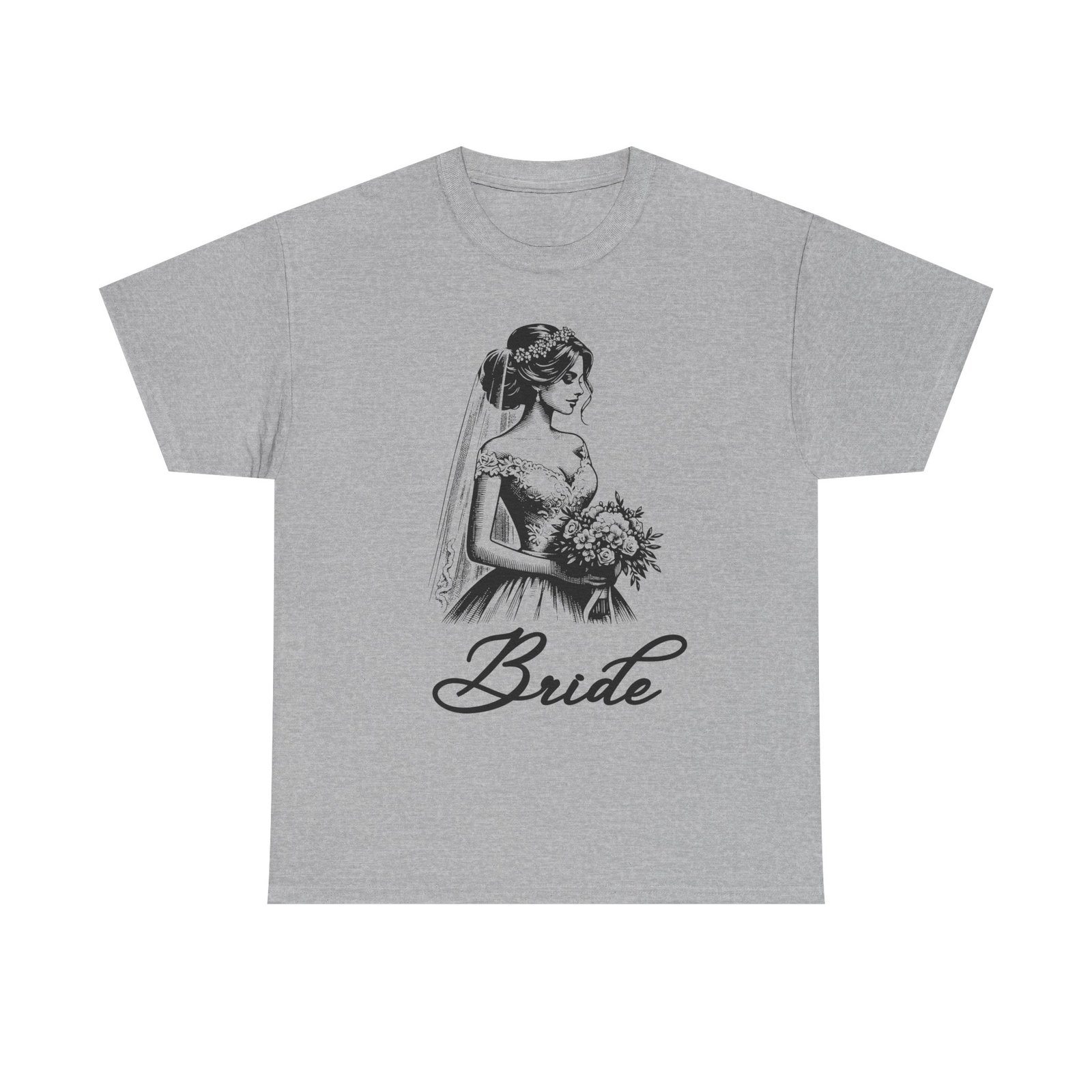 Bride Graphic Tee, Wedding Gift T-Shirt, Bridal Party Apparel, Engagement Celebration Shirt, Bride-to-Be Outfit - Image 9