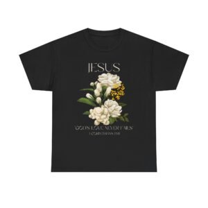 Jesus/Floral Faith T-Shirt // Vintage Jesus Graphic Tee, Inspirational Gift, Spring Fashion, Religious Apparel, Casualwear