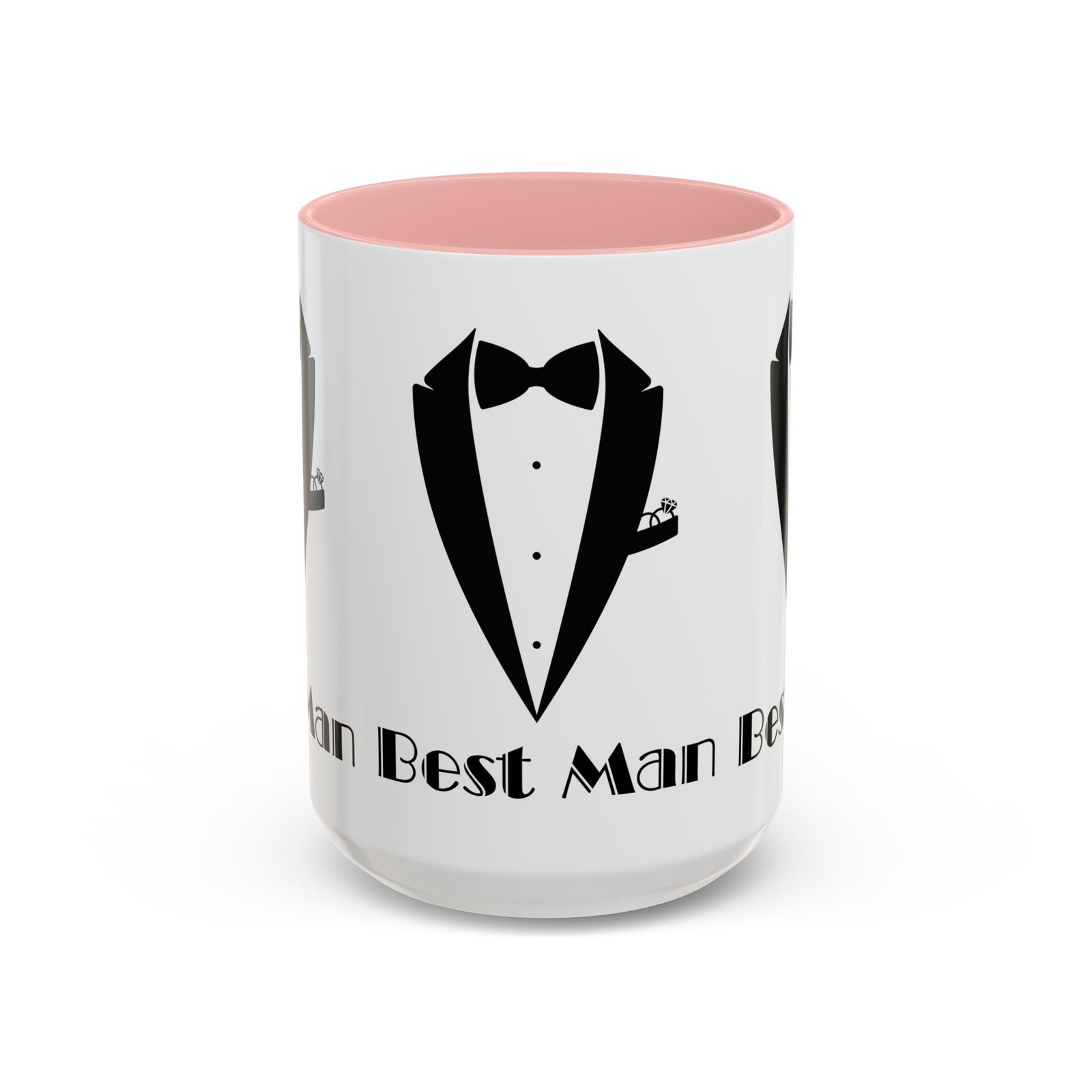Best Man Accent Coffee Mug 11/15 oz, Groom’s Gift, Wedding Party Favor, Unique Best Man Gift, Black and White Coffee Cup - Image 25