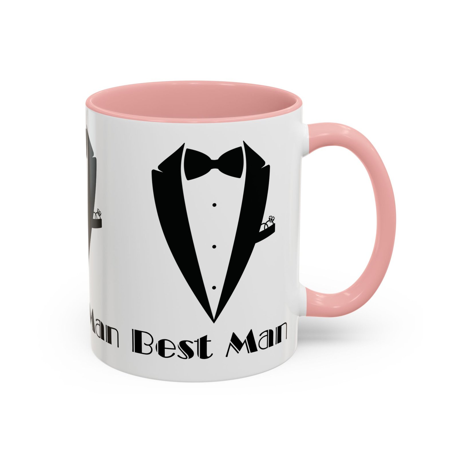 Best Man Accent Coffee Mug 11/15 oz, Groom’s Gift, Wedding Party Favor, Unique Best Man Gift, Black and White Coffee Cup - Image 10
