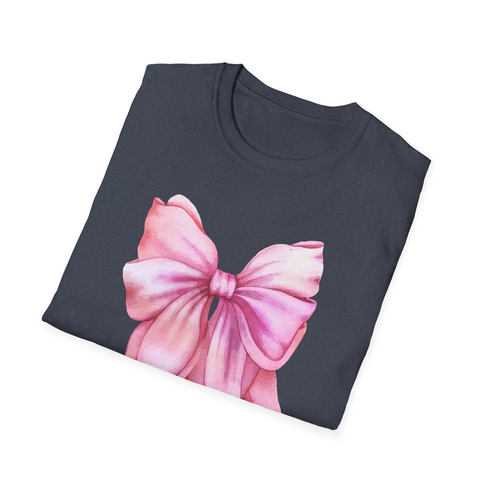 Thankful & Grateful Bow T-Shirt, Unisex Softstyle Tee, Thanksgiving Gift, Fall Apparel, Cute Casual Wear, Gratitude Shirt - Image 44