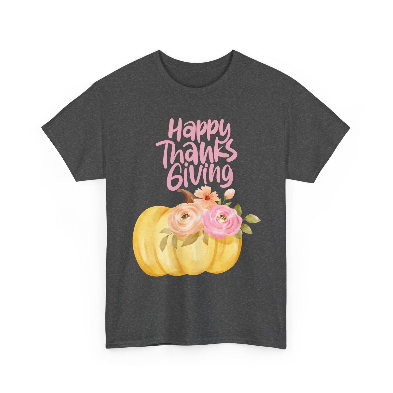 Thanksgiving Floral Tee, Holiday Shirt, Fall Fashion, Gifts for Her, Pumpkin T-Shirt, Autumn Apparel, Friendsgiving Outfit - Image 39