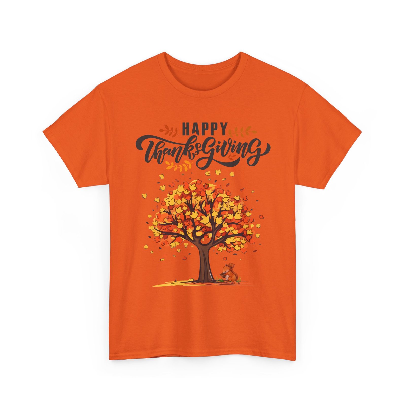 Matching C-Happy Thanksgiving Tree Unisex Tee, Autumn Shirt, Holiday Apparel, Fall Fashion, Seasonal Gift - Image 19