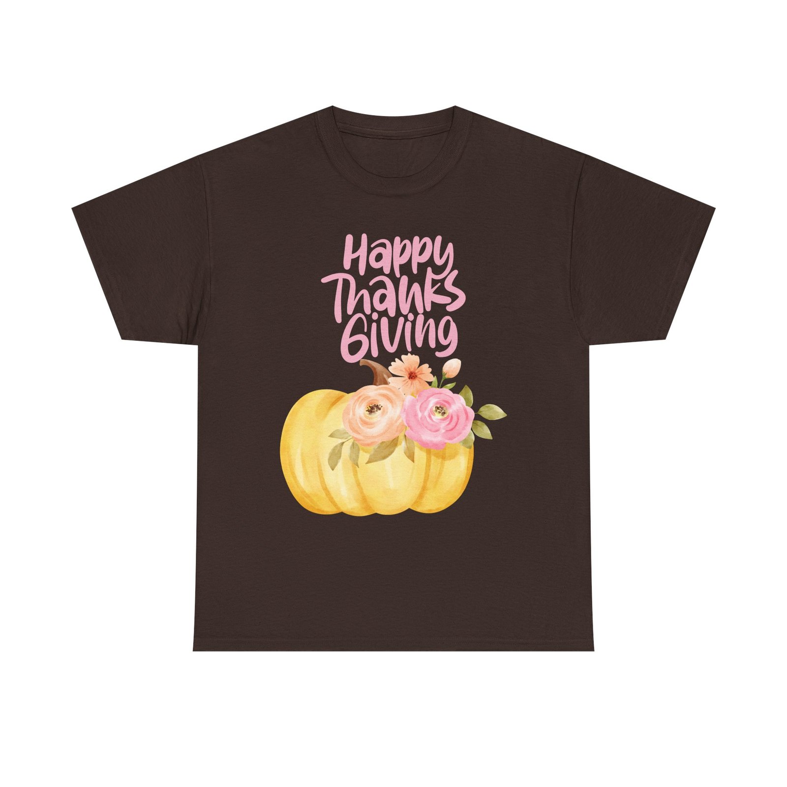 Thanksgiving Floral Tee, Holiday Shirt, Fall Fashion, Gifts for Her, Pumpkin T-Shirt, Autumn Apparel, Friendsgiving Outfit - Image 25
