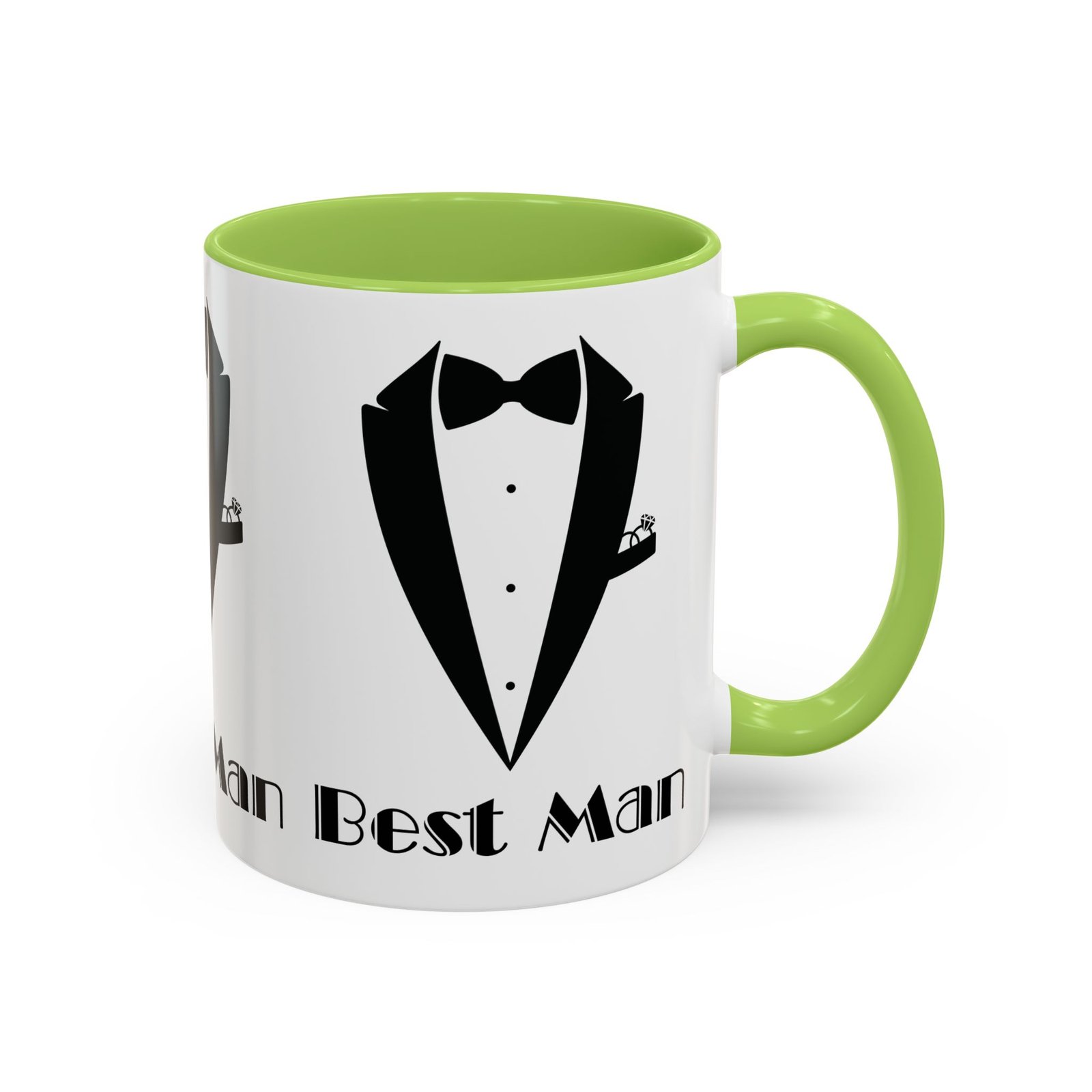 Best Man Accent Coffee Mug 11/15 oz, Groom’s Gift, Wedding Party Favor, Unique Best Man Gift, Black and White Coffee Cup - Image 50