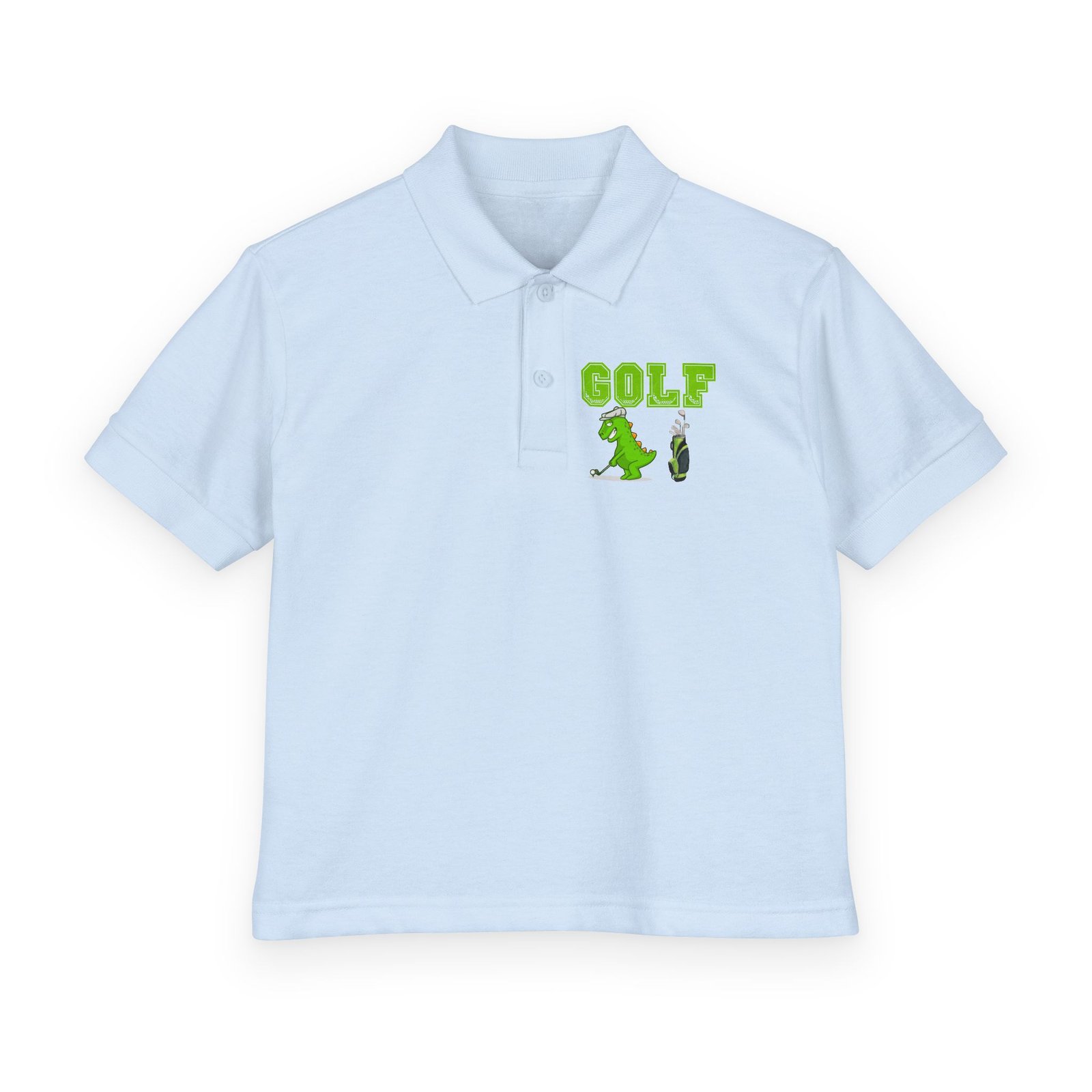 Kids' Golf Polo with Dinosaur Design - Image 43