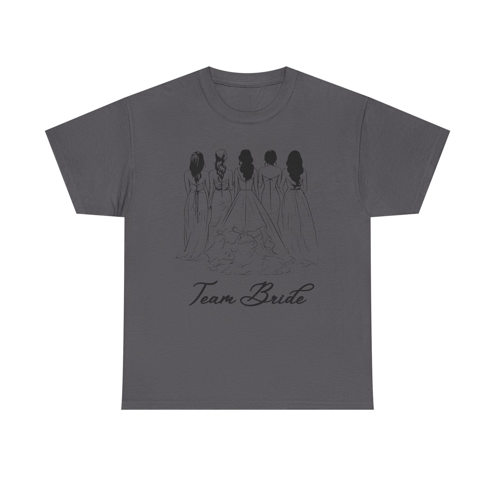 Team Bride Unisex Heavy Cotton Tee - Perfect for Weddings, Bridal Showers, Engagements, Bachelorette Parties, Group Celebrations - Image 41