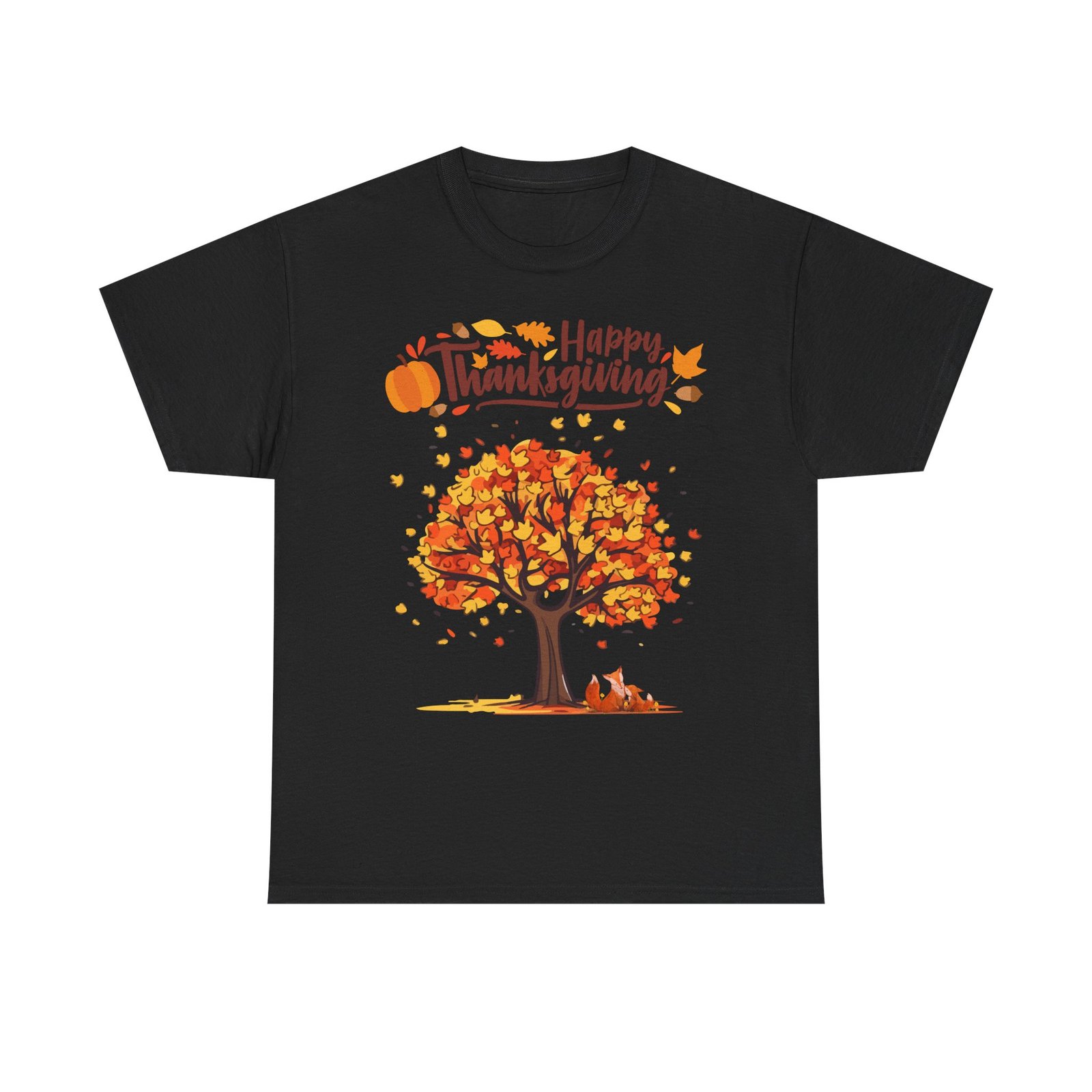 Thanksgiving Tree Tee, Autumn Shirt, Fall Apparel, Family Gathering Top, Seasonal Wear, Thanksgiving Gift - Image 5