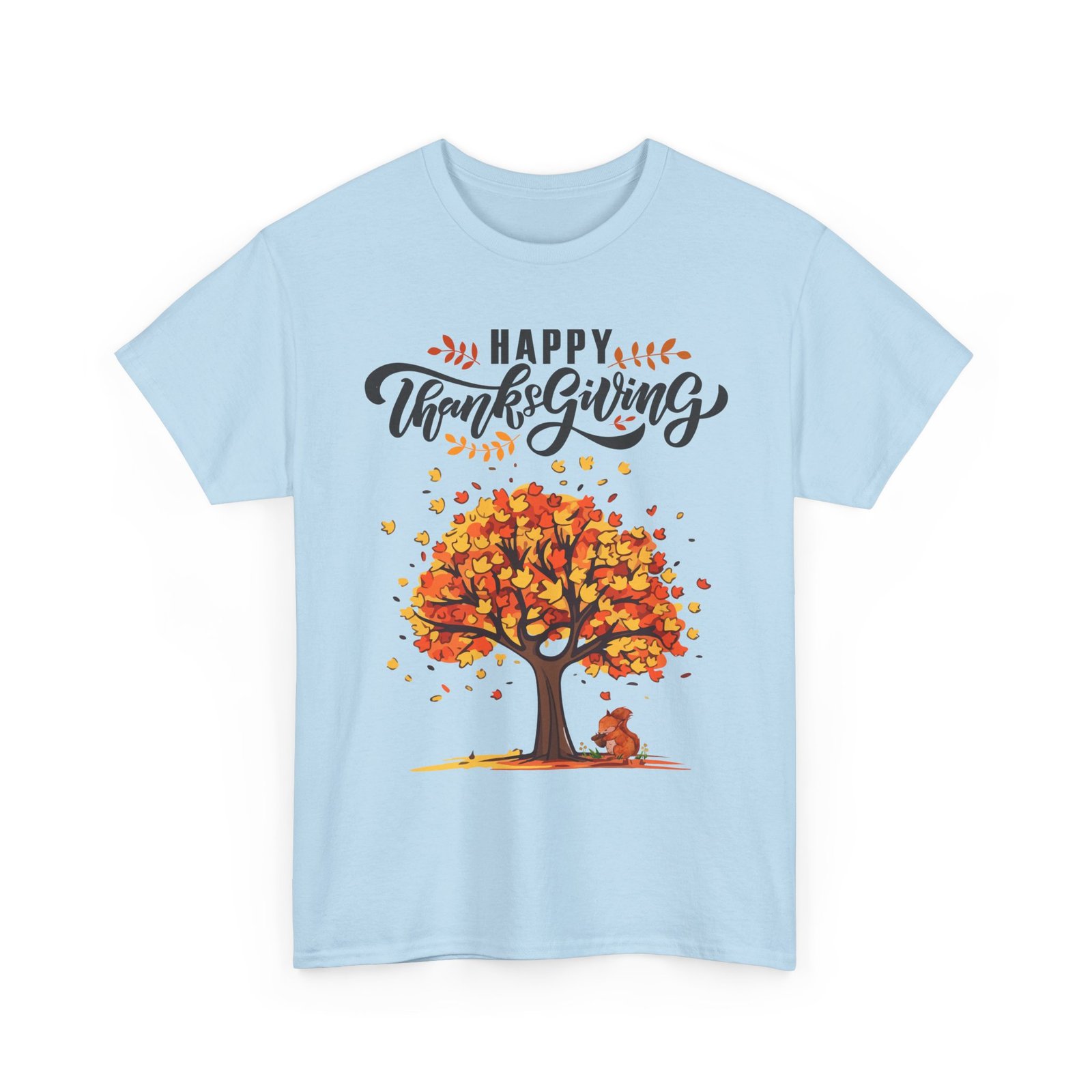 Matching C-Happy Thanksgiving Tree Unisex Tee, Autumn Shirt, Holiday Apparel, Fall Fashion, Seasonal Gift - Image 47