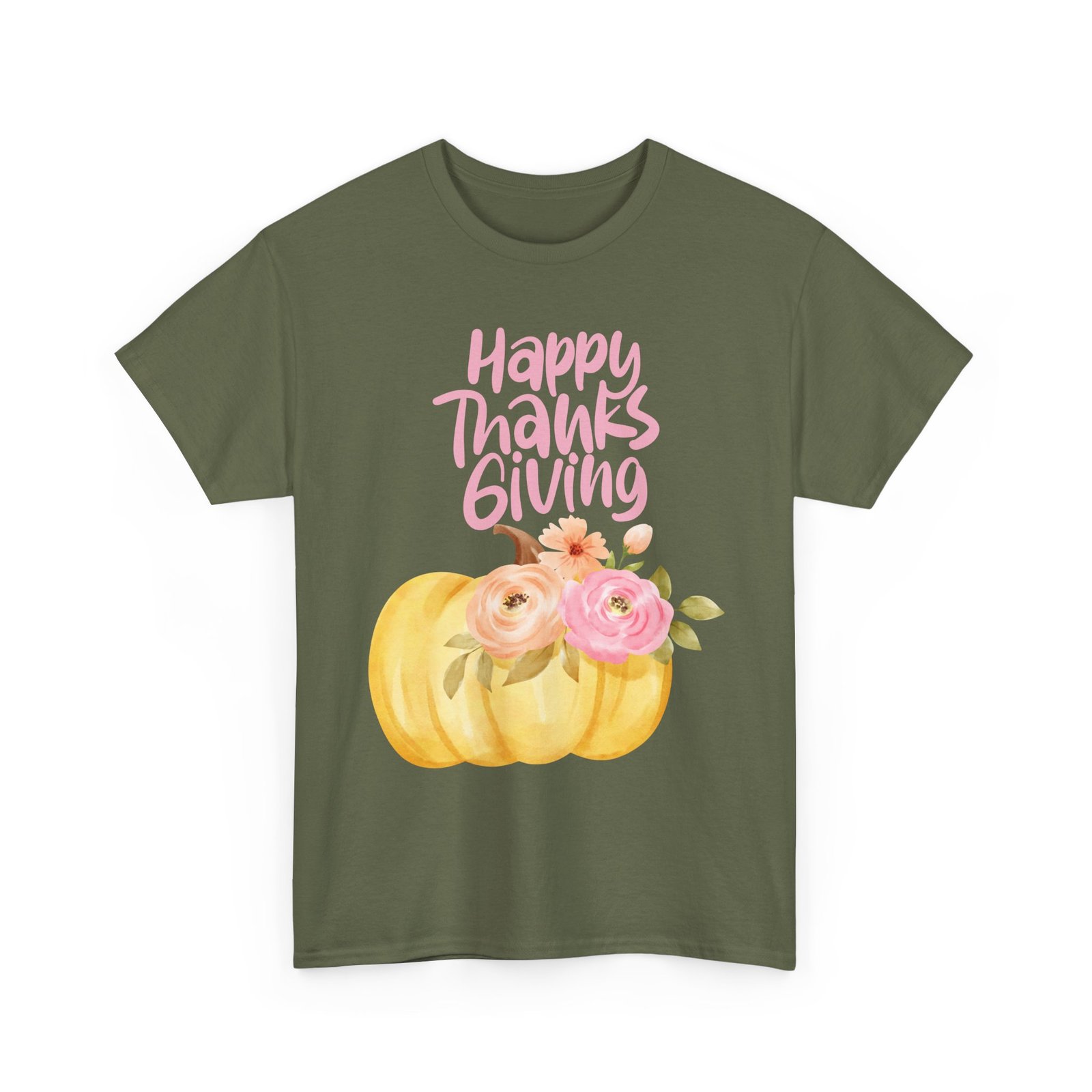Thanksgiving Floral Tee, Holiday Shirt, Fall Fashion, Gifts for Her, Pumpkin T-Shirt, Autumn Apparel, Friendsgiving Outfit - Image 35