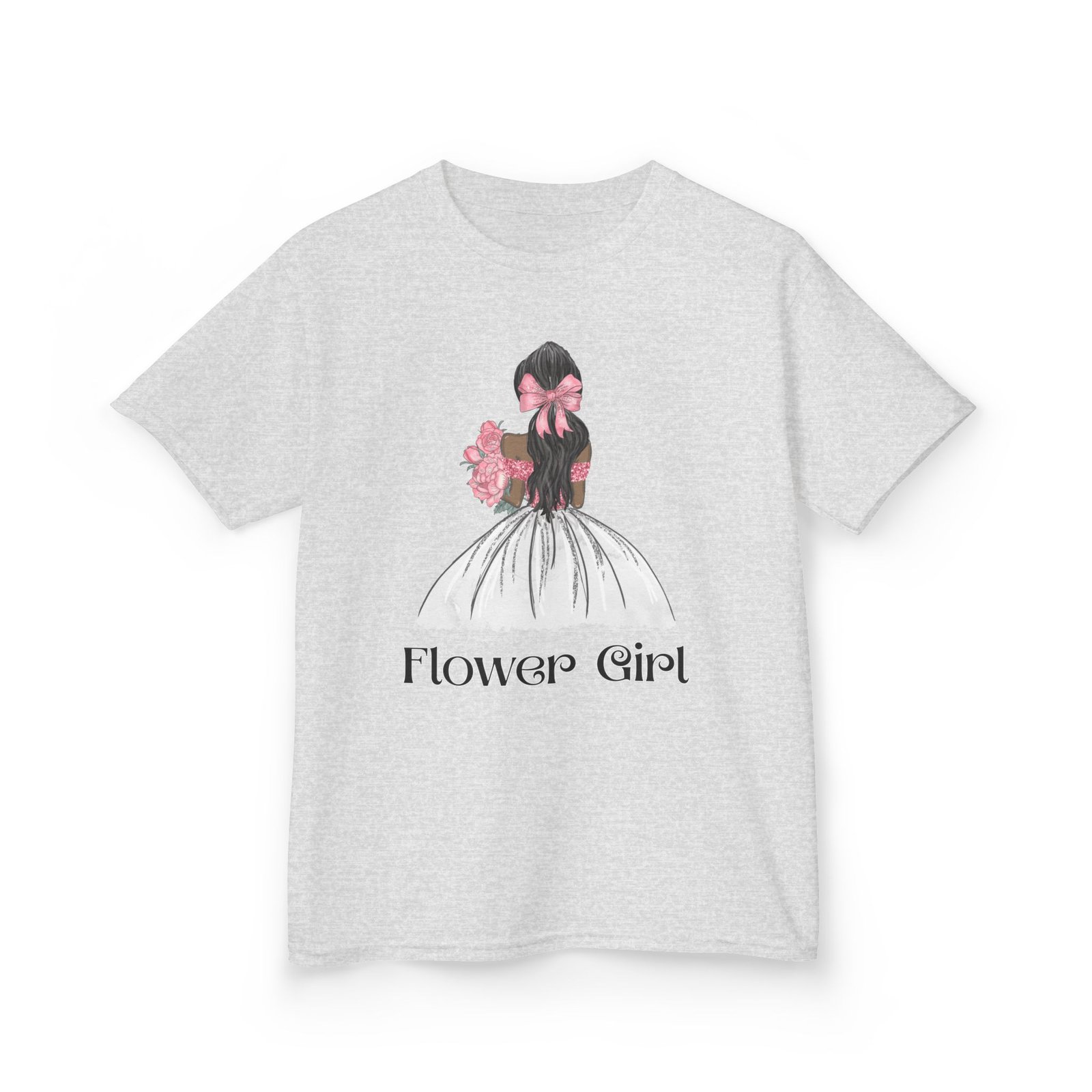 Flower Girl Kids Tee, Cute Floral T-Shirt for Flower Girls, Wedding Apparel, Toddler Gift, Birthday Outfit, Spring Fling Top - Image 7