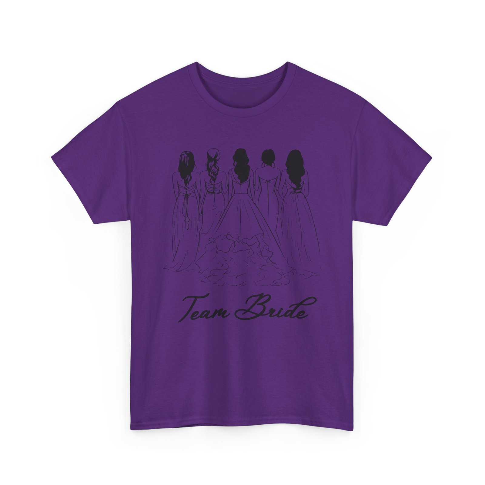 Team Bride Unisex Heavy Cotton Tee - Perfect for Weddings, Bridal Showers, Engagements, Bachelorette Parties, Group Celebrations - Image 55