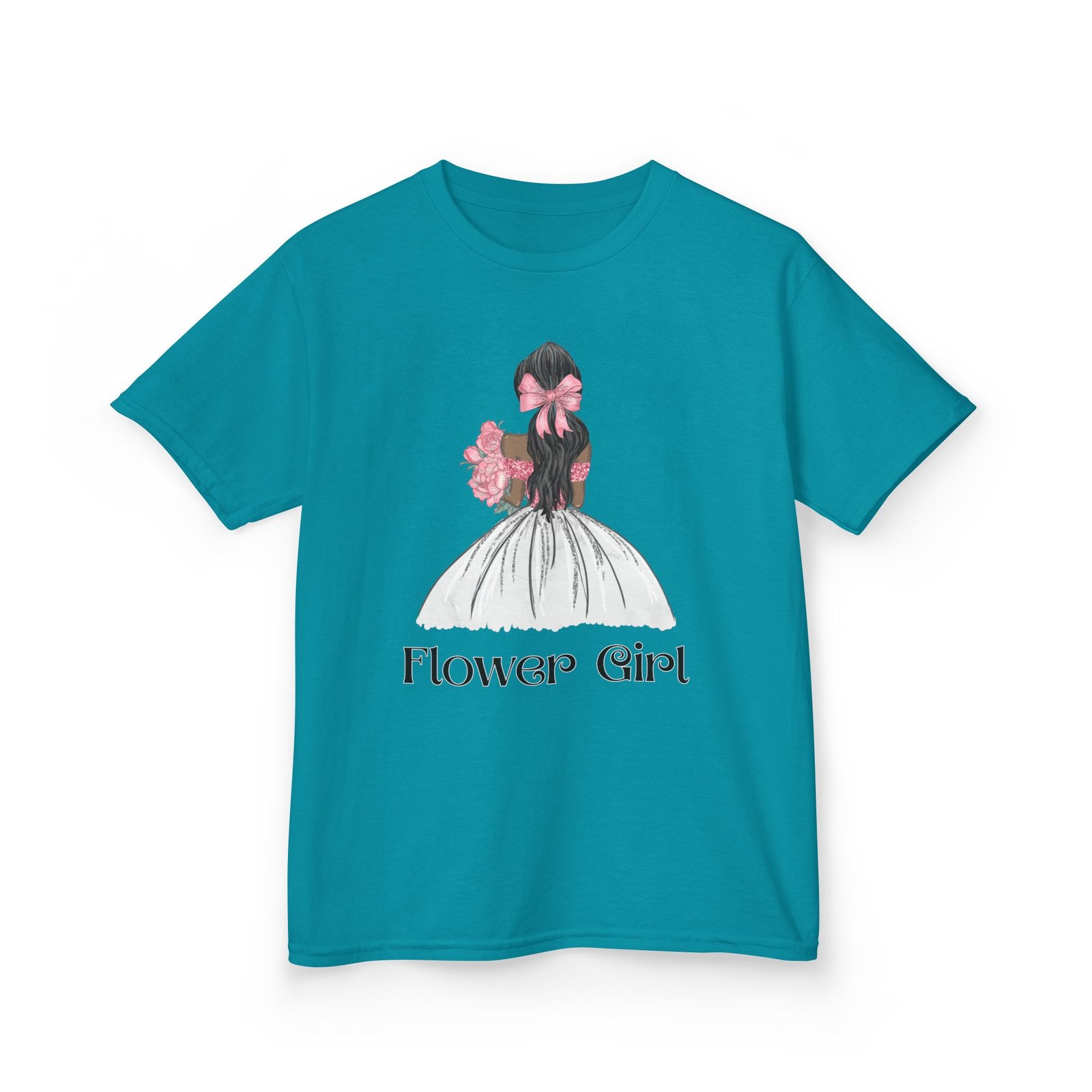Flower Girl Kids Tee, Cute Floral T-Shirt for Flower Girls, Wedding Apparel, Toddler Gift, Birthday Outfit, Spring Fling Top - Image 47