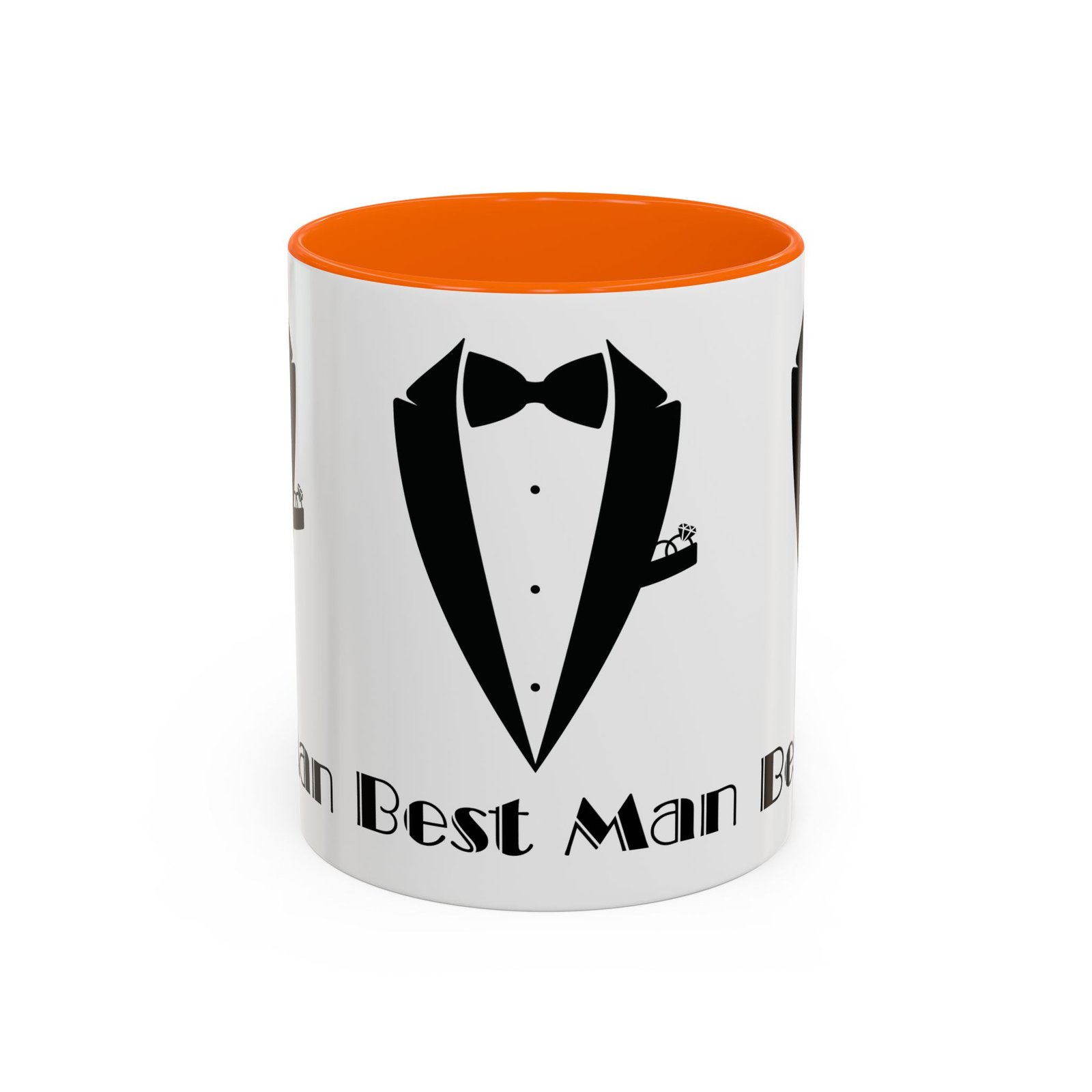 Best Man Accent Coffee Mug 11/15 oz, Groom’s Gift, Wedding Party Favor, Unique Best Man Gift, Black and White Coffee Cup - Image 41