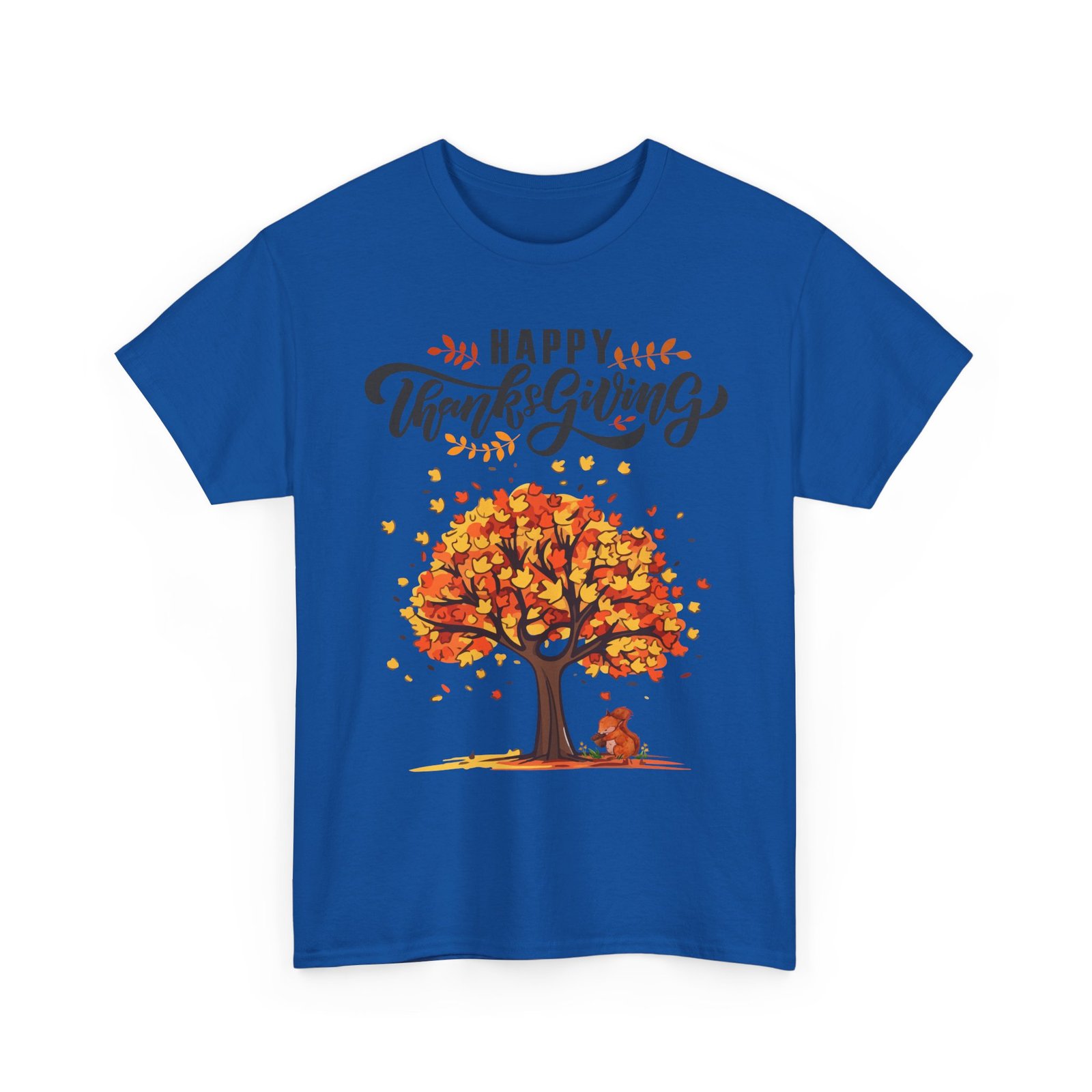 Matching C-Happy Thanksgiving Tree Unisex Tee, Autumn Shirt, Holiday Apparel, Fall Fashion, Seasonal Gift - Image 55