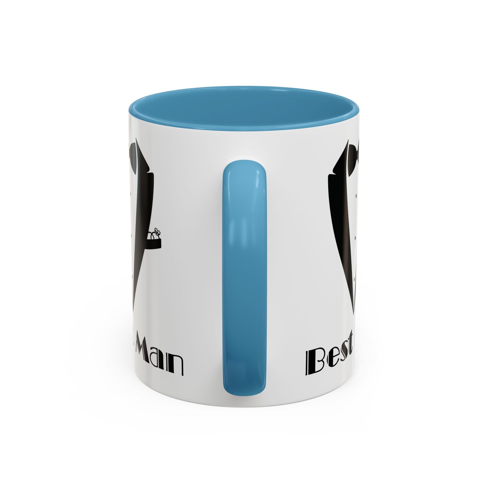 Best Man Accent Coffee Mug 11/15 oz, Groom’s Gift, Wedding Party Favor, Unique Best Man Gift, Black and White Coffee Cup - Image 36