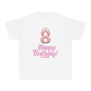 Happy Birthday 8 Youth Midweight Tee