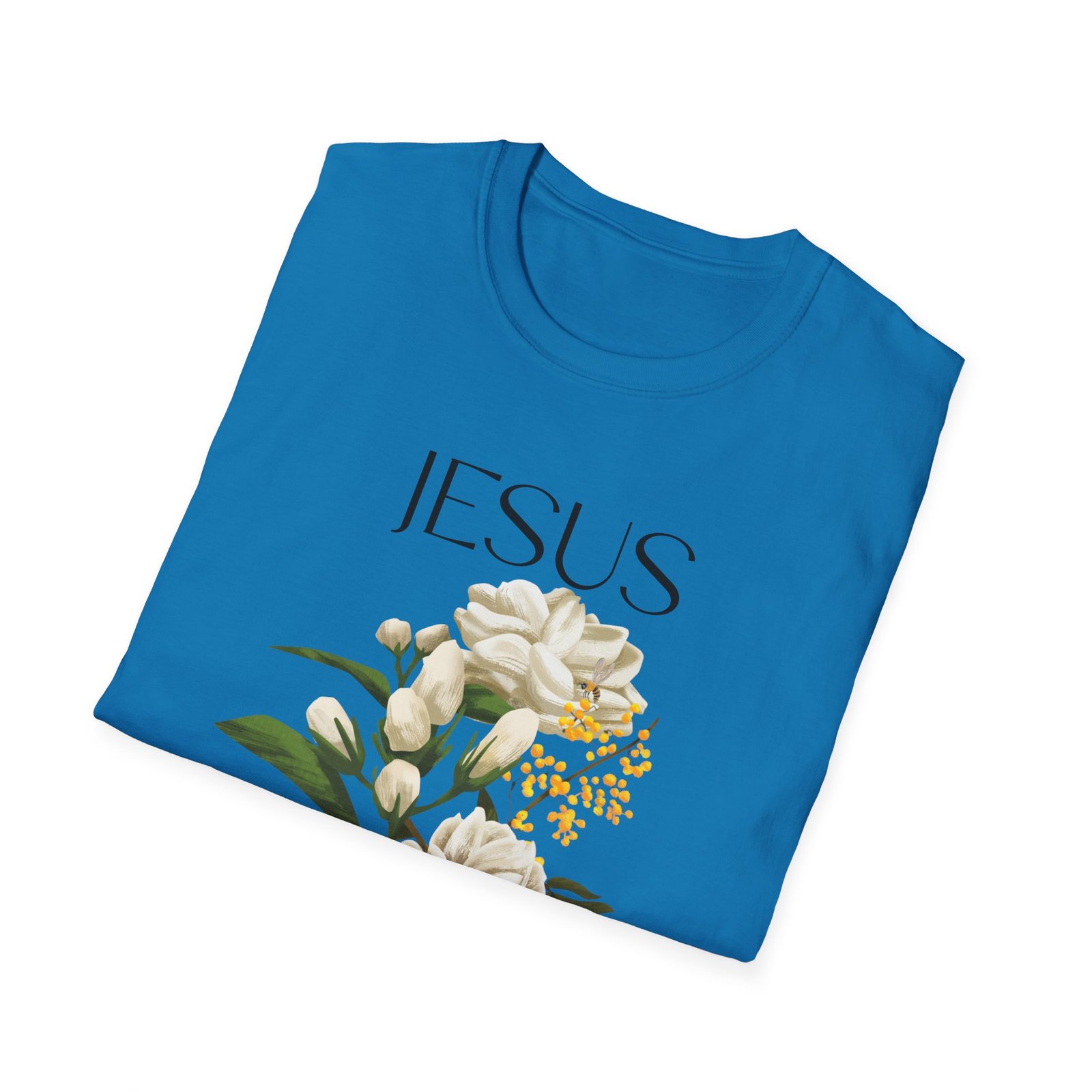 Jesus Floral Faith T-Shirt- Christian Graphic Tee, Inspirational Gift, Religious Apparel, Casualwear, Unisex - Image 24