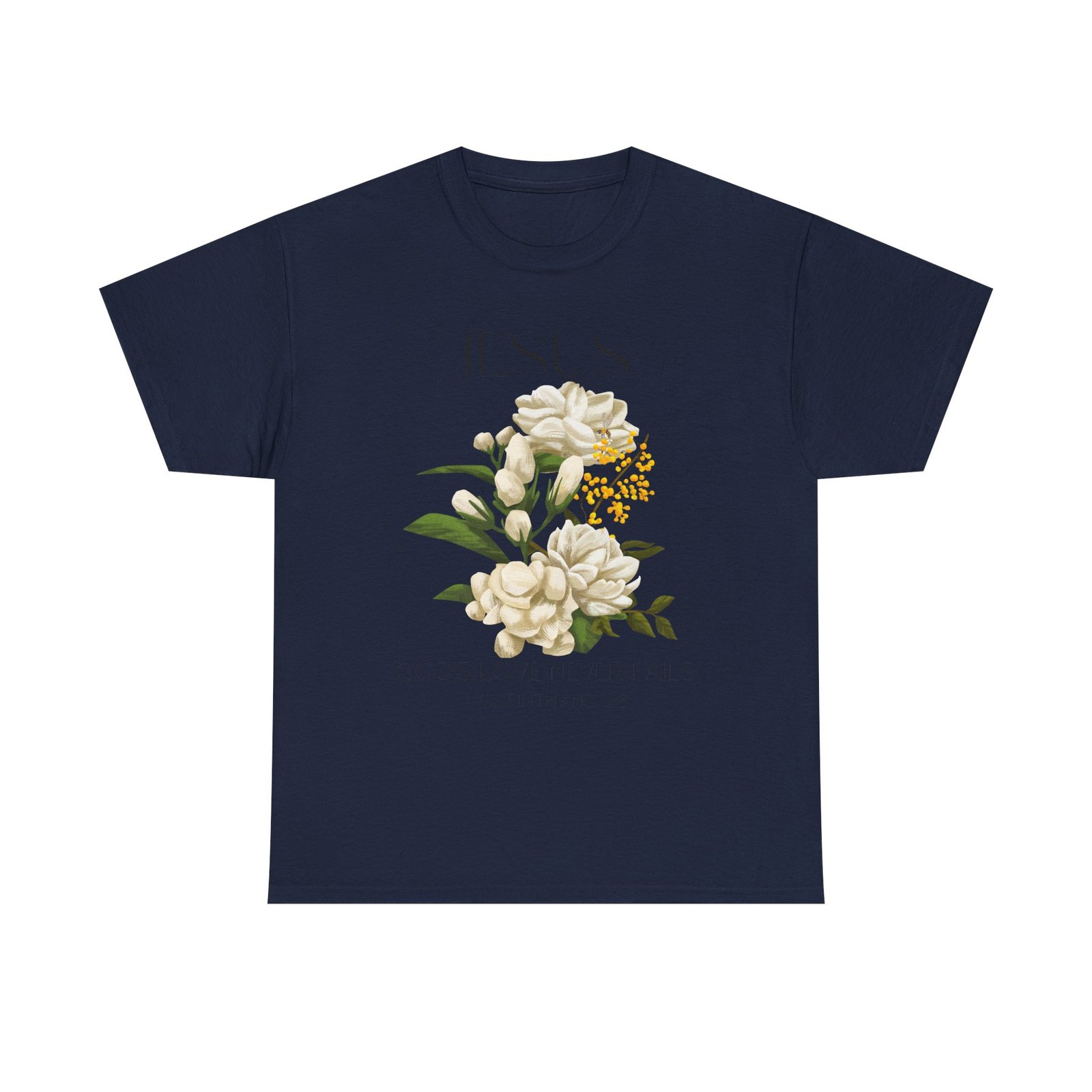Jesus- God's love never fails-Unisex Heavy Cotton Tee - Image 53