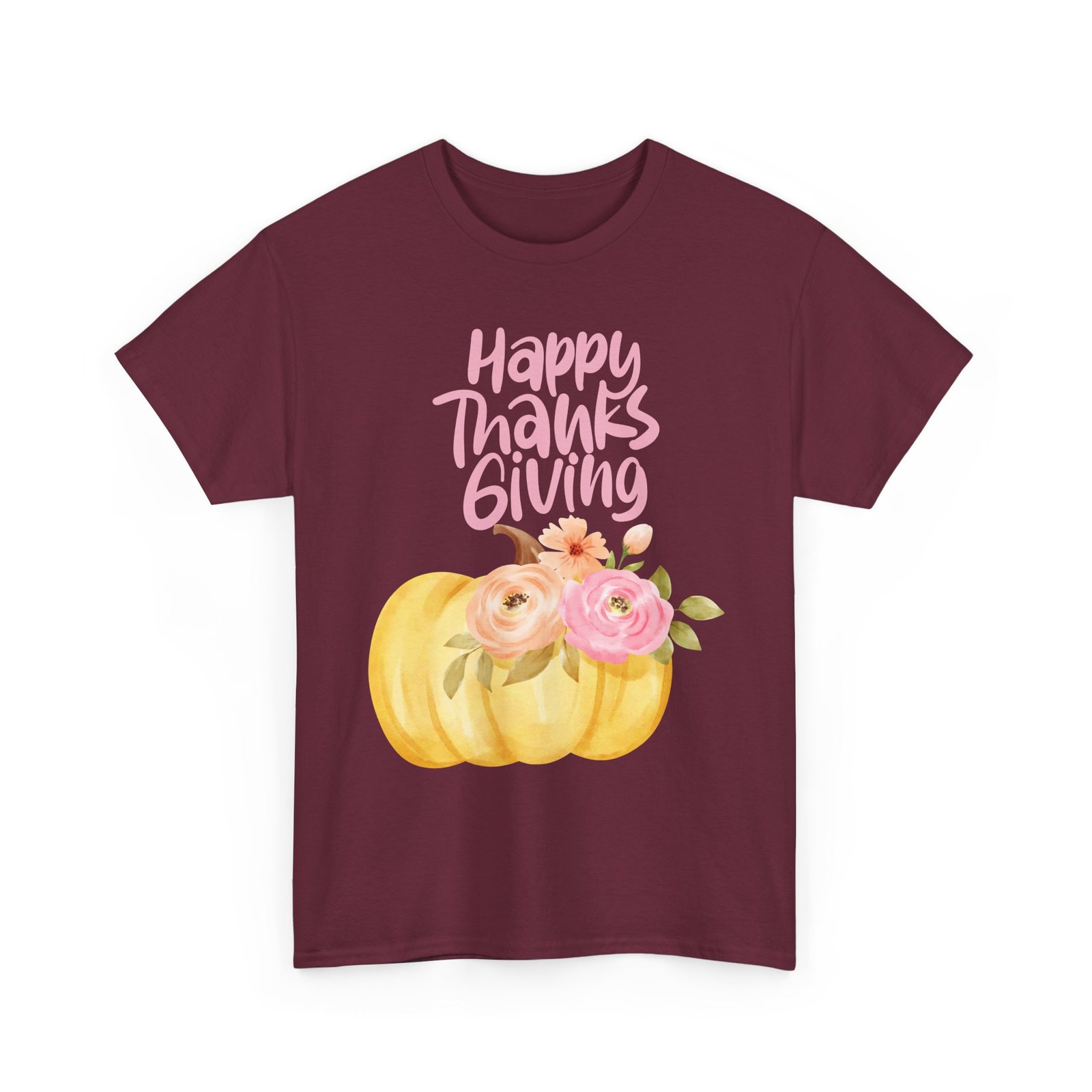 Thanksgiving Floral Tee, Holiday Shirt, Fall Fashion, Gifts for Her, Pumpkin T-Shirt, Autumn Apparel, Friendsgiving Outfit - Image 23