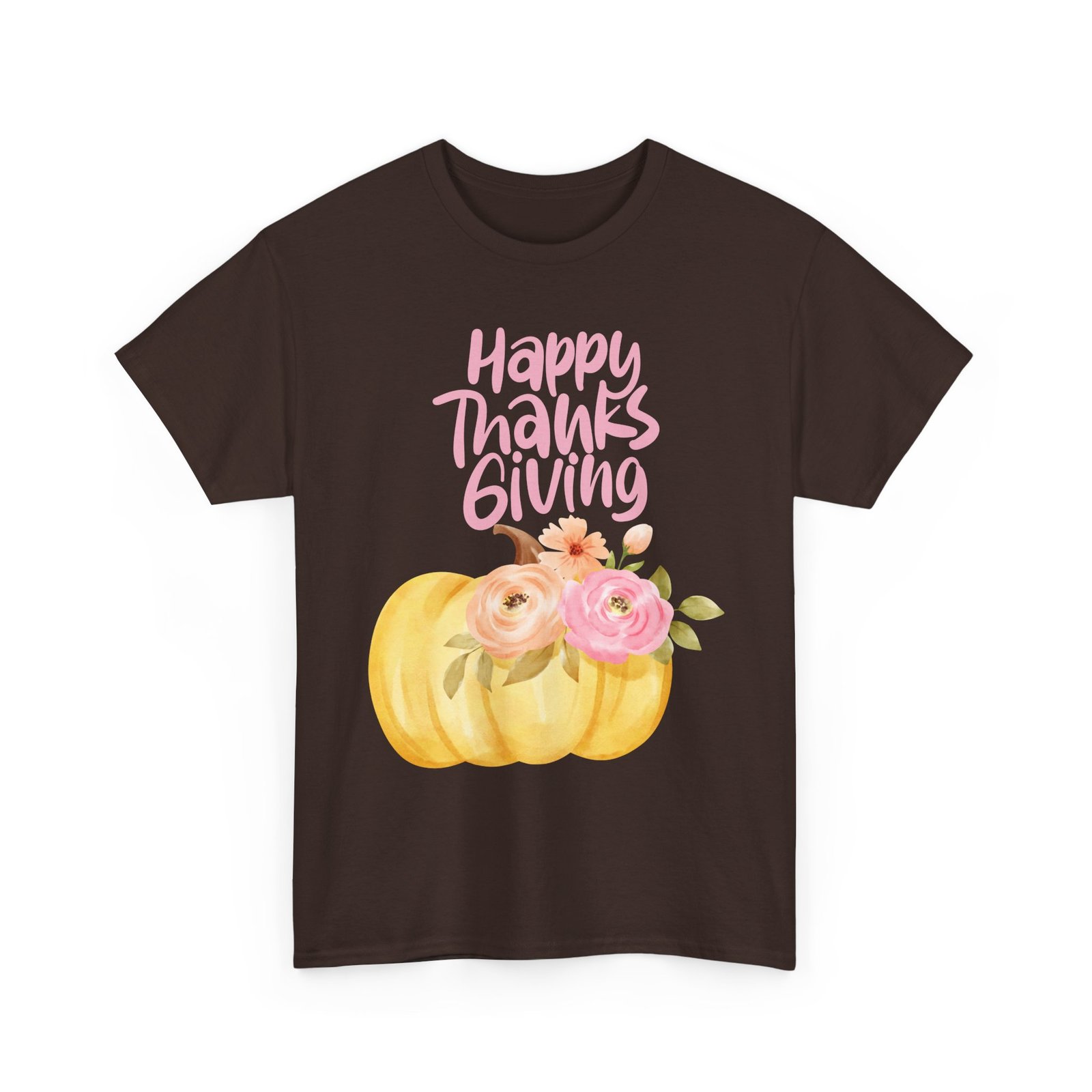 Thanksgiving Floral Tee, Holiday Shirt, Fall Fashion, Gifts for Her, Pumpkin T-Shirt, Autumn Apparel, Friendsgiving Outfit - Image 27