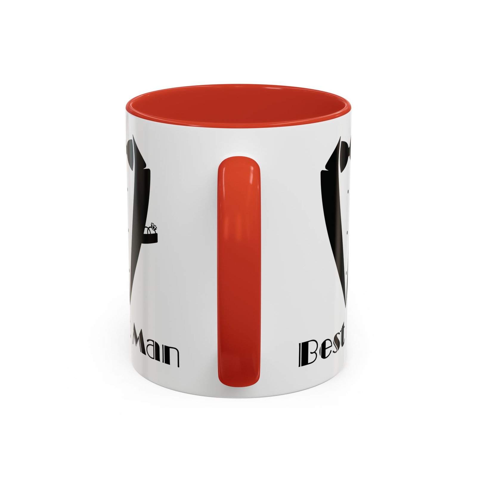 Best Man Accent Coffee Mug 11/15 oz, Groom’s Gift, Wedding Party Favor, Unique Best Man Gift, Black and White Coffee Cup - Image 16
