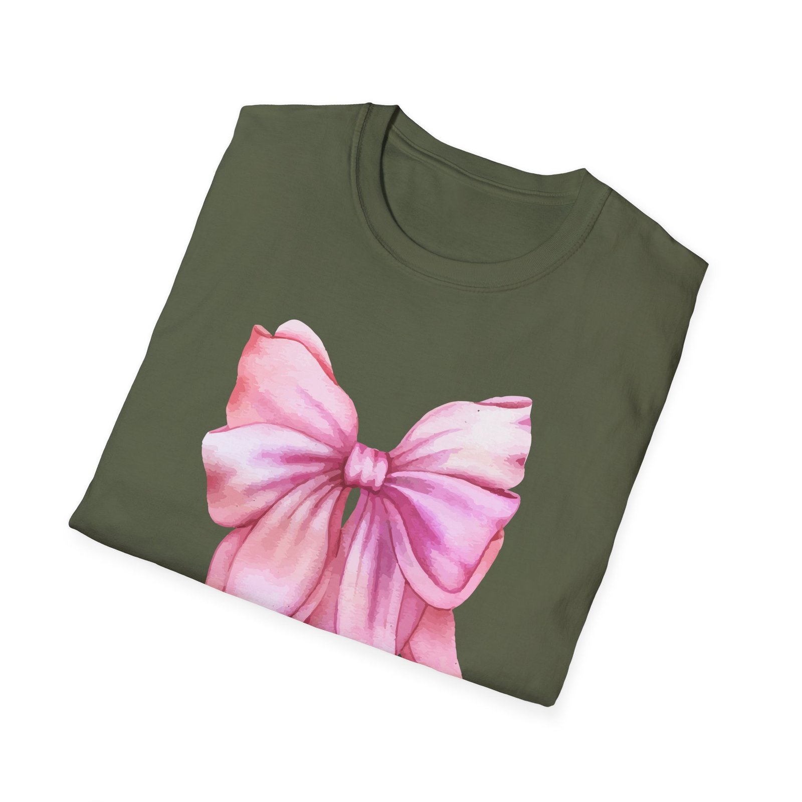 Thankful & Grateful Bow T-Shirt, Unisex Softstyle Tee, Thanksgiving Gift, Fall Apparel, Cute Casual Wear, Gratitude Shirt - Image 24