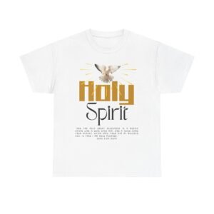 Christian T-shirts, Holy Spirit Unisex Heavy Cotton Tee, Inspirational T-Shirt for Faith Celebration, Christian Gift, Spiritual Attire, Religious Apparel