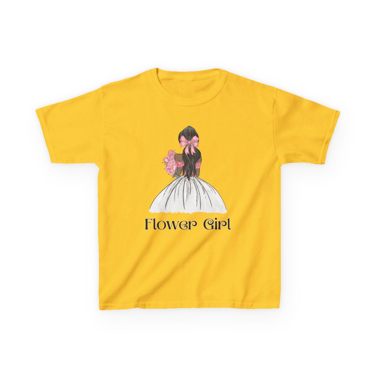 Flower Girl Kids Tee, Cute Floral T-Shirt for Flower Girls, Wedding Apparel, Toddler Gift, Birthday Outfit, Spring Fling Top - Image 29