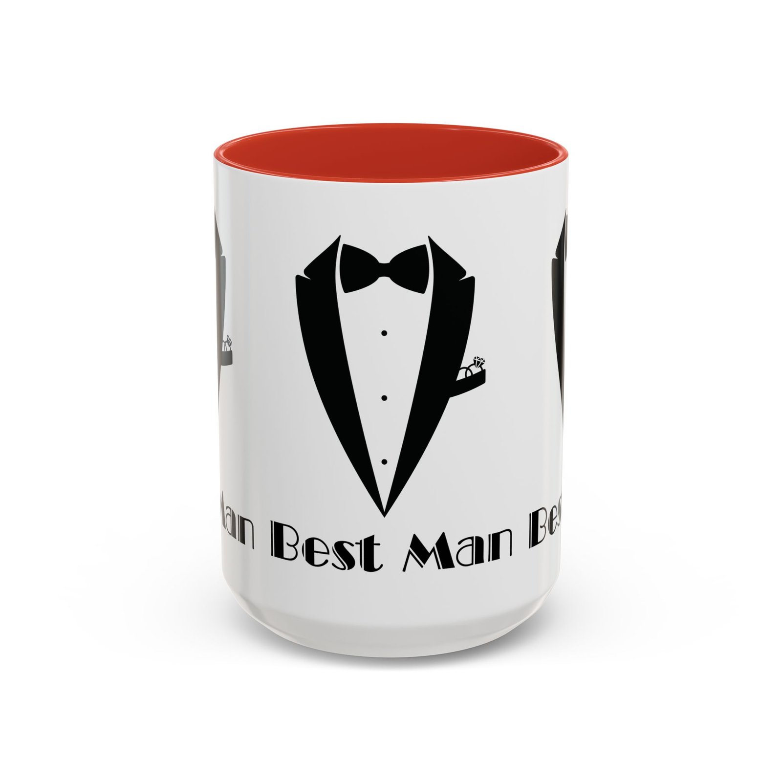 Best Man Accent Coffee Mug 11/15 oz, Groom’s Gift, Wedding Party Favor, Unique Best Man Gift, Black and White Coffee Cup - Image 29
