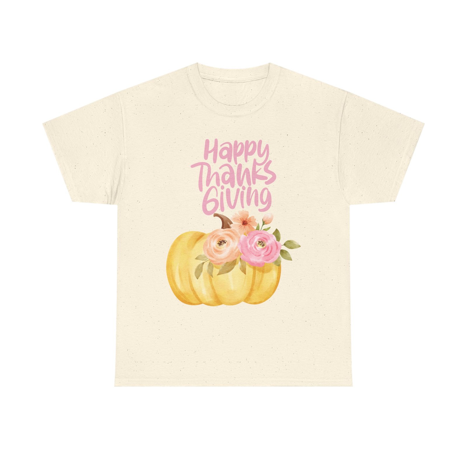 Thanksgiving Floral Tee, Holiday Shirt, Fall Fashion, Gifts for Her, Pumpkin T-Shirt, Autumn Apparel, Friendsgiving Outfit - Image 29