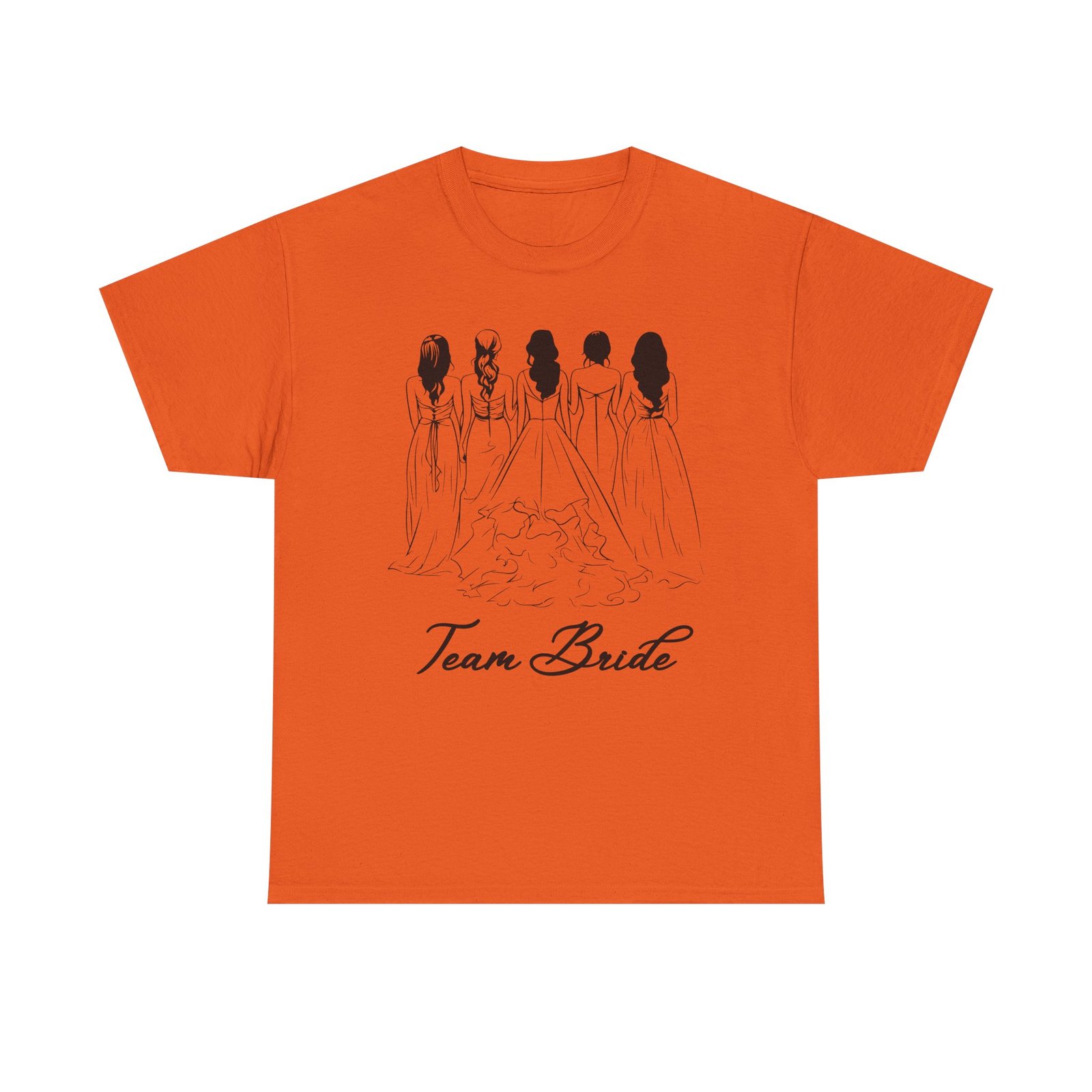 Team Bride Unisex Heavy Cotton Tee - Perfect for Weddings, Bridal Showers, Engagements, Bachelorette Parties, Group Celebrations - Image 13