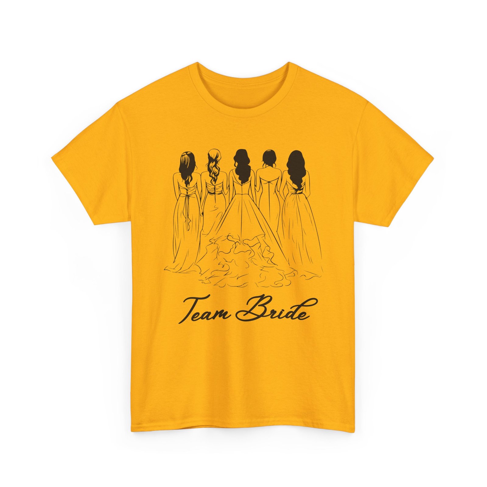 Team Bride Unisex Heavy Cotton Tee - Perfect for Weddings, Bridal Showers, Engagements, Bachelorette Parties, Group Celebrations - Image 11