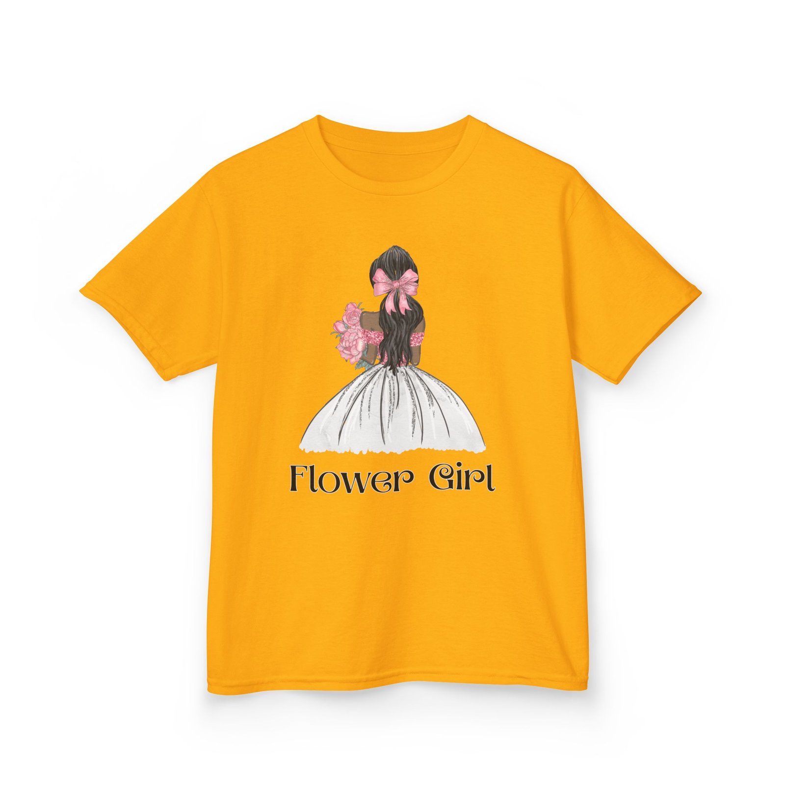 Flower Girl Kids Tee, Cute Floral T-Shirt for Flower Girls, Wedding Apparel, Toddler Gift, Birthday Outfit, Spring Fling Top - Image 15