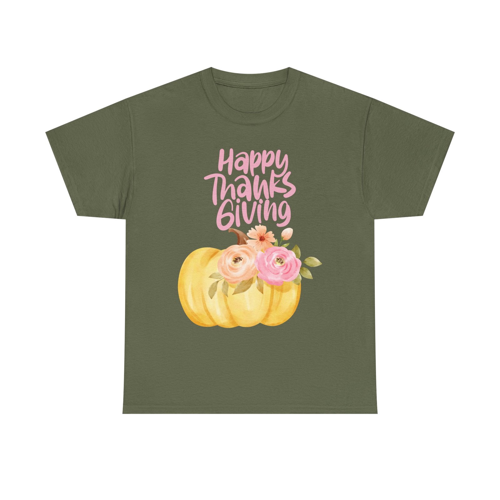 Thanksgiving Floral Tee, Holiday Shirt, Fall Fashion, Gifts for Her, Pumpkin T-Shirt, Autumn Apparel, Friendsgiving Outfit - Image 33