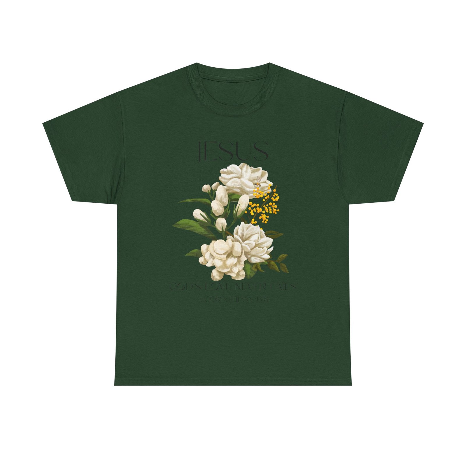 Jesus- God's love never fails-Unisex Heavy Cotton Tee - Image 33