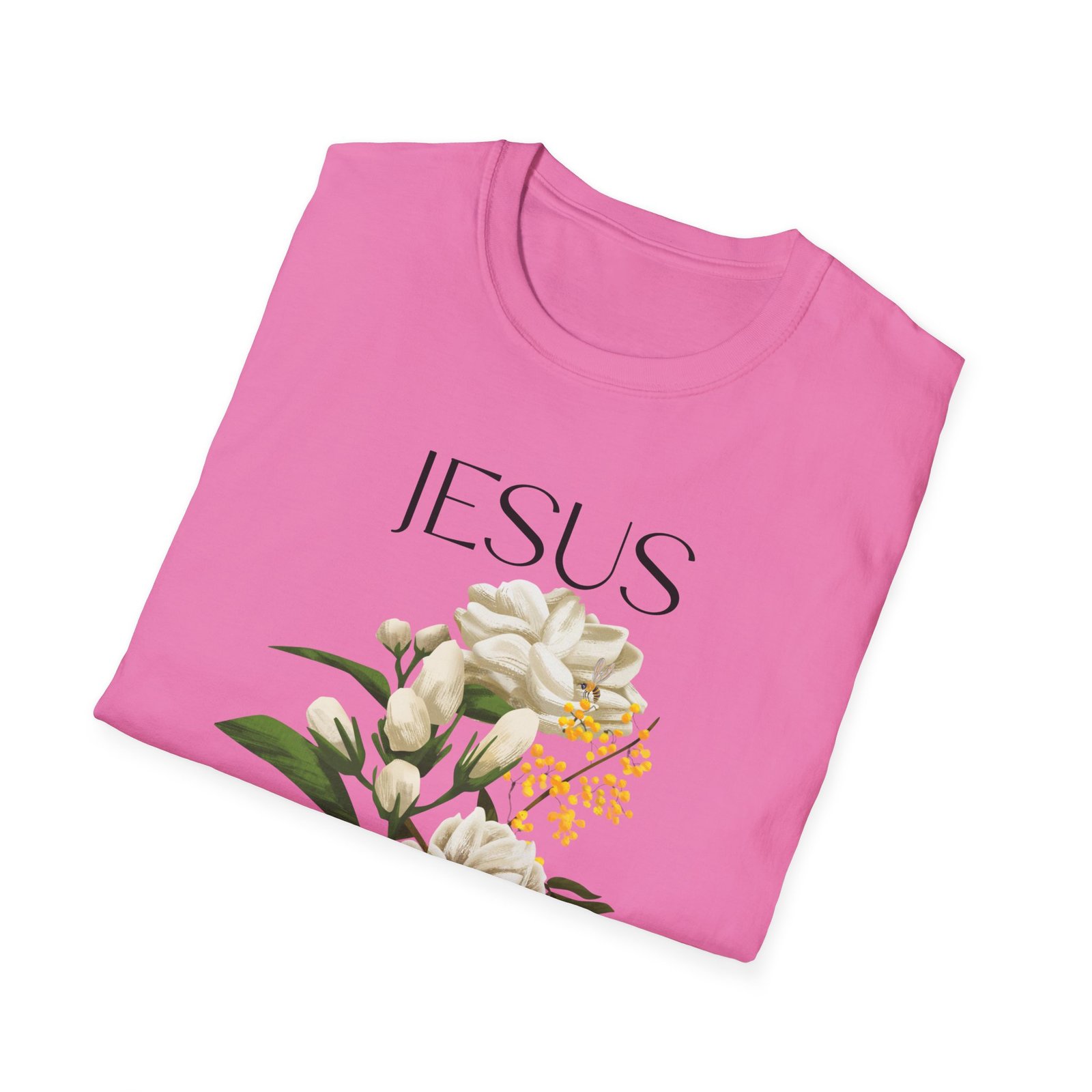 Jesus Floral Faith T-Shirt- Christian Graphic Tee, Inspirational Gift, Religious Apparel, Casualwear, Unisex - Image 32