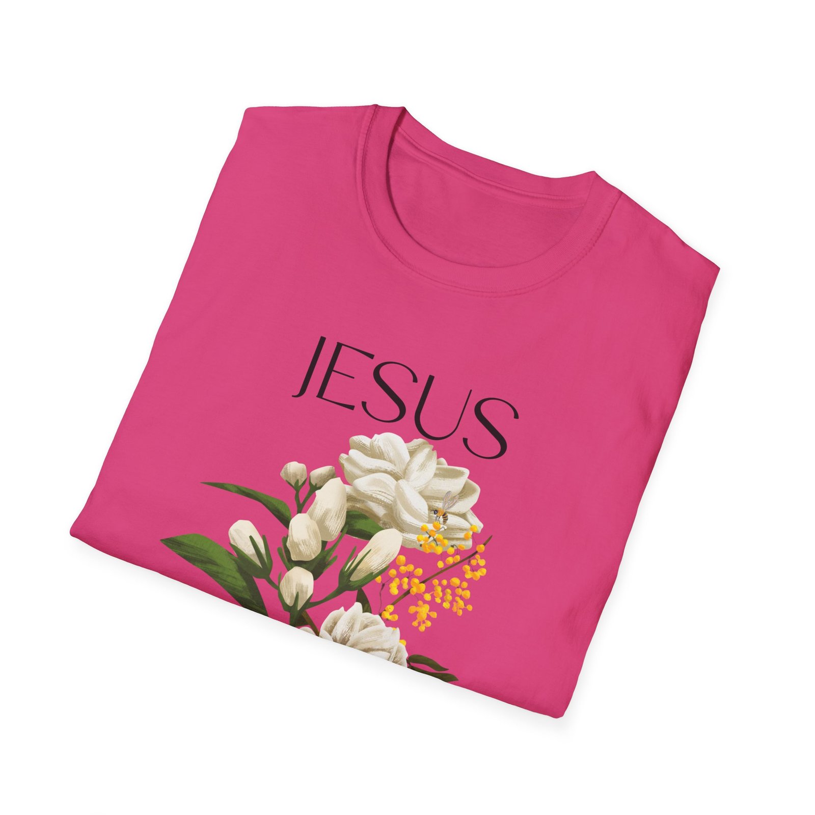 Jesus Floral Faith T-Shirt- Christian Graphic Tee, Inspirational Gift, Religious Apparel, Casualwear, Unisex - Image 36