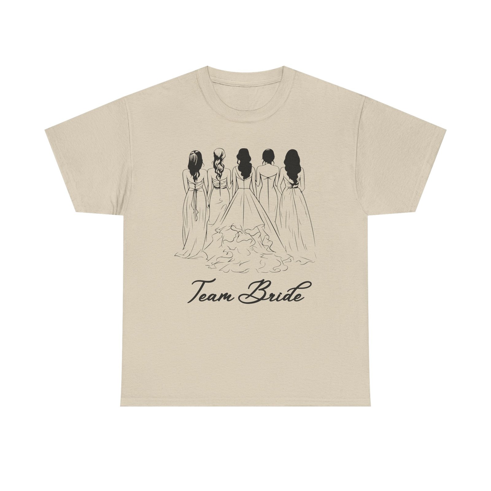 Team Bride Unisex Heavy Cotton Tee - Perfect for Weddings, Bridal Showers, Engagements, Bachelorette Parties, Group Celebrations - Image 5