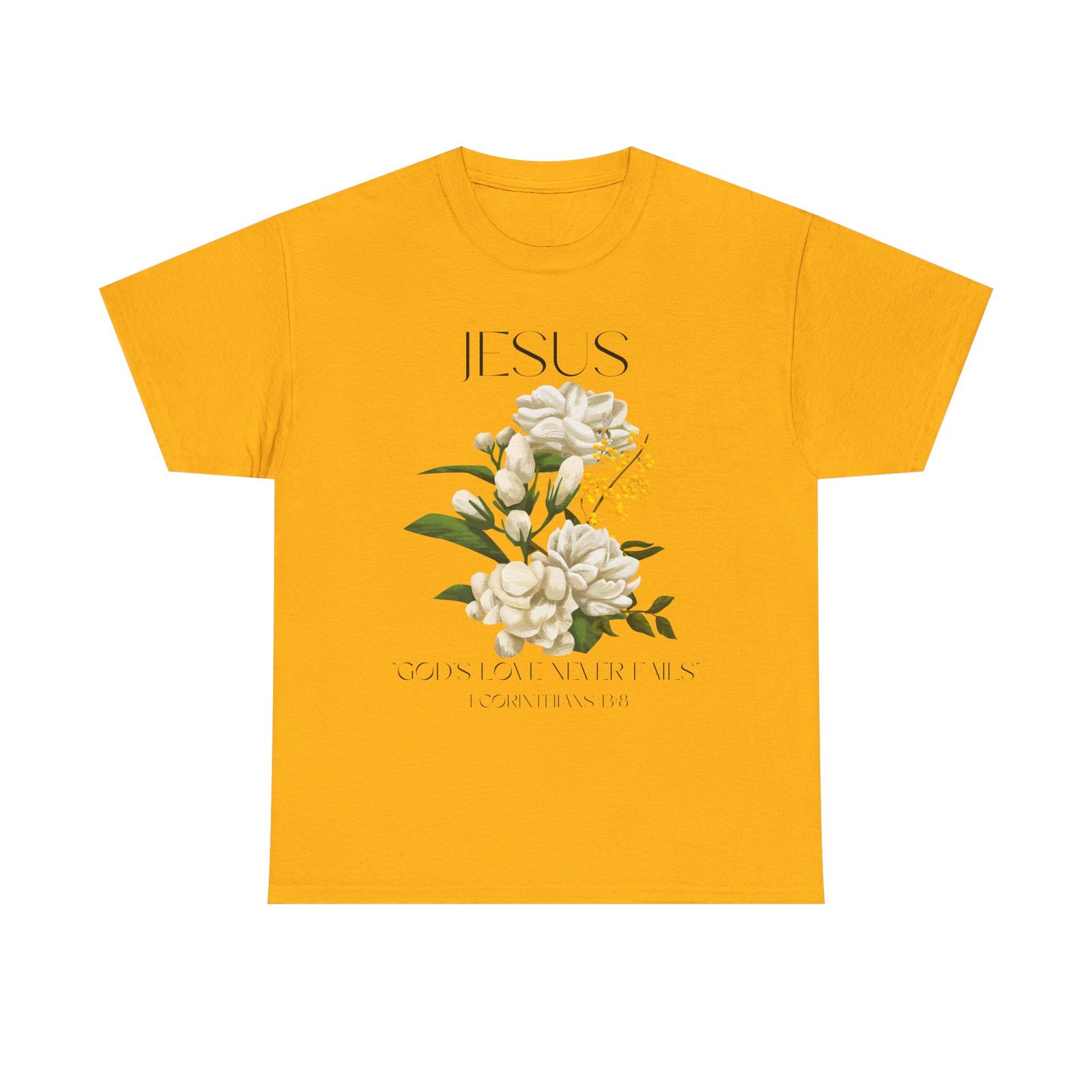 Jesus- God's love never fails-Unisex Heavy Cotton Tee - Image 9