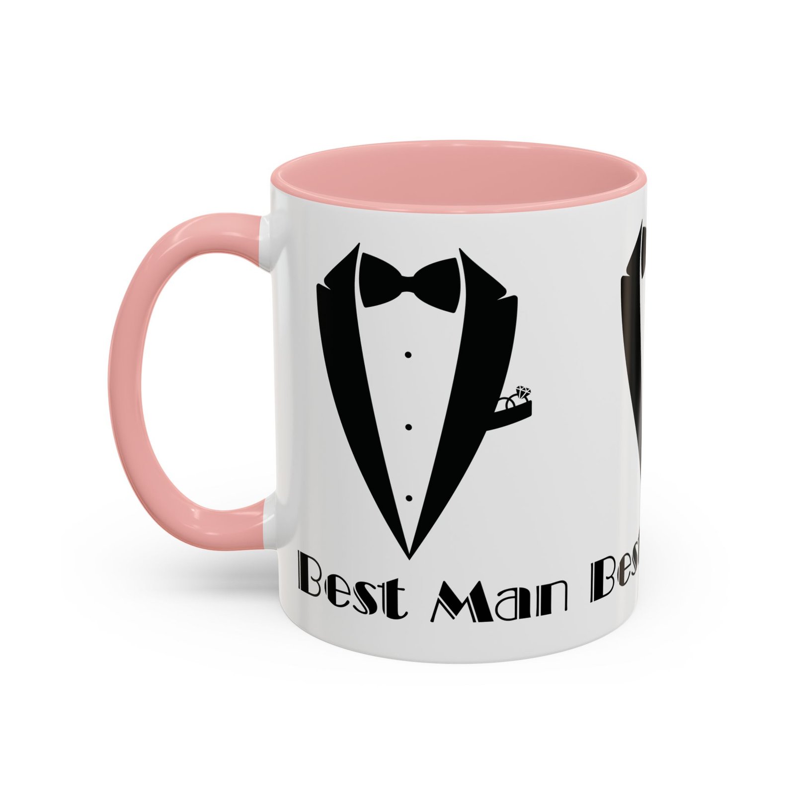 Best Man Accent Coffee Mug 11/15 oz, Groom’s Gift, Wedding Party Favor, Unique Best Man Gift, Black and White Coffee Cup - Image 11