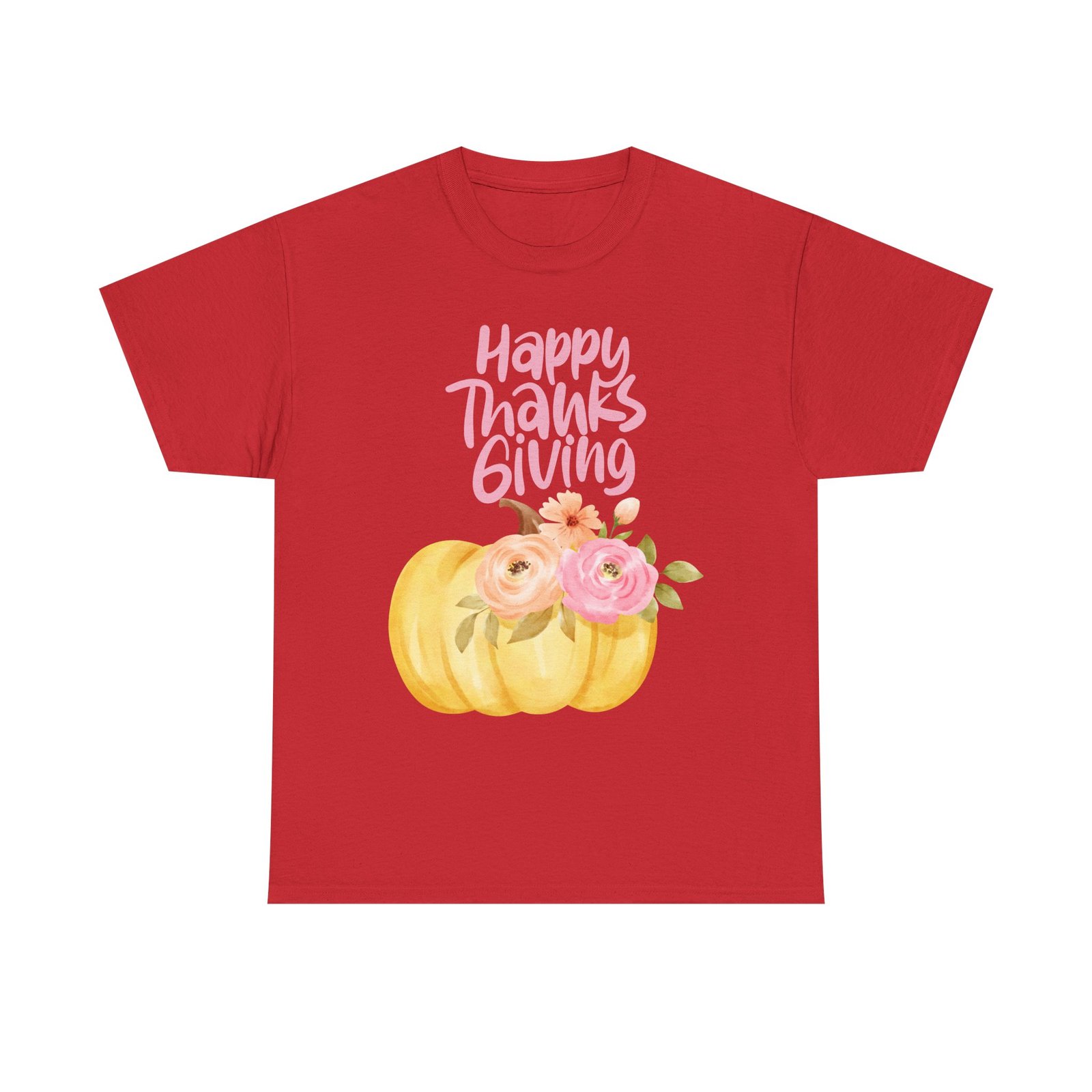 Thanksgiving Floral Tee, Holiday Shirt, Fall Fashion, Gifts for Her, Pumpkin T-Shirt, Autumn Apparel, Friendsgiving Outfit - Image 57