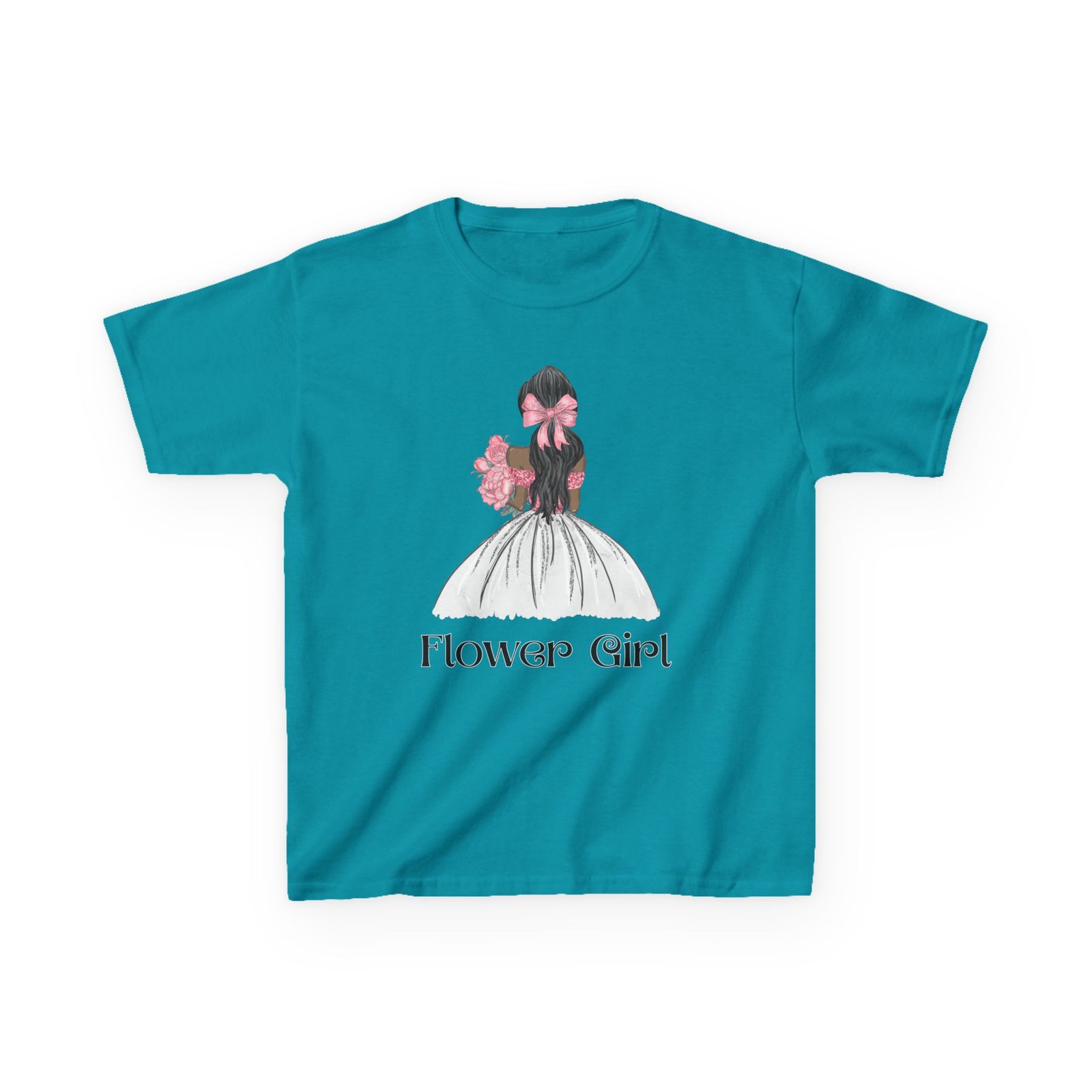 Flower Girl Kids Tee, Cute Floral T-Shirt for Flower Girls, Wedding Apparel, Toddler Gift, Birthday Outfit, Spring Fling Top - Image 45
